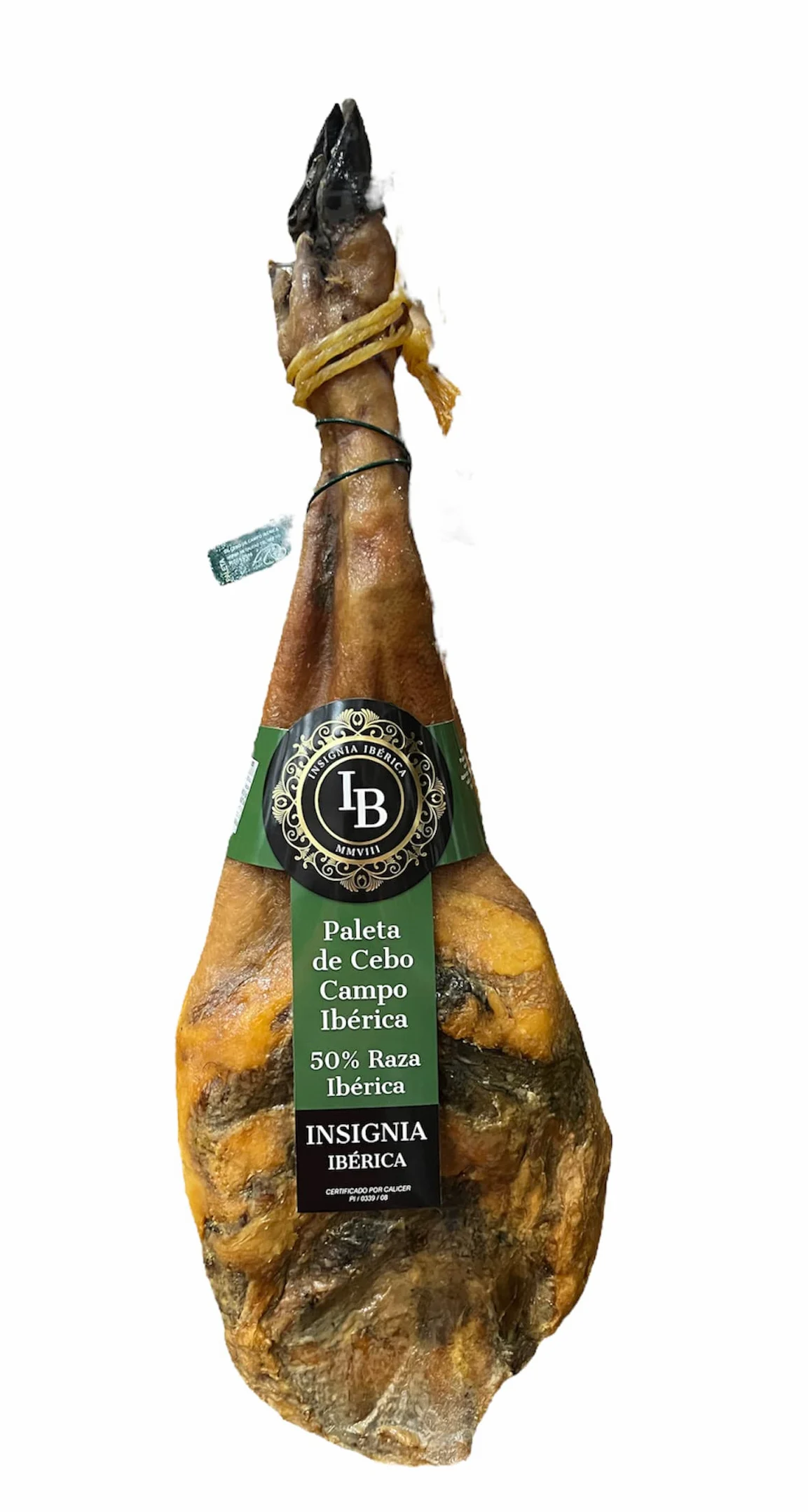 5 kg PALETA DE CEBO DE CAMPO 50% RAZA IBÉRICA,CURACIÓN NATURAL 100%. EDICIÓN FREGENAL