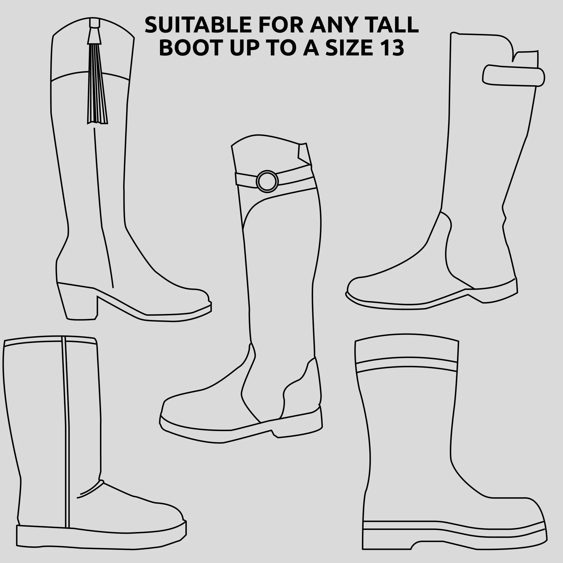 Case4Life Wellington Bolsa de Transporte para Botas Resistente al Agua