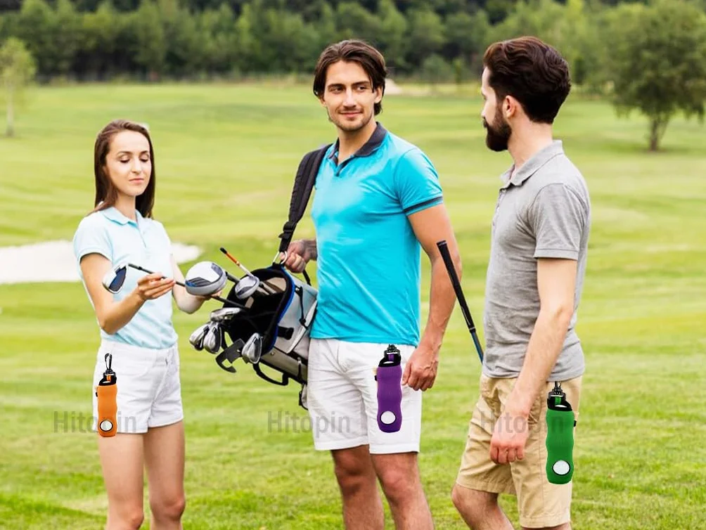 Bolsa de Golf con Clip para 3 Pelotas - Almacenamiento y Transporte de Accesorios