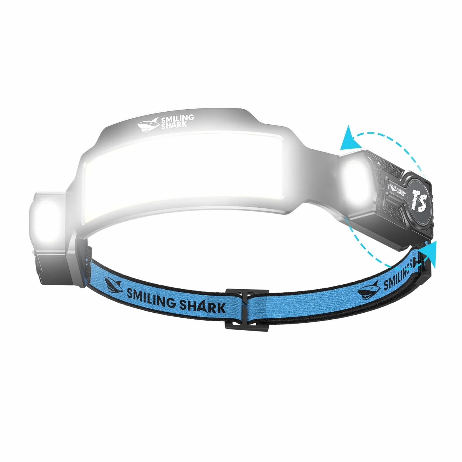 Linterna Frontal LED Recargable 2400 mAh 6 Modos Haz Ancho Foco Ajustable Sensor Movimiento Ciclismo Pesca Camping Correr