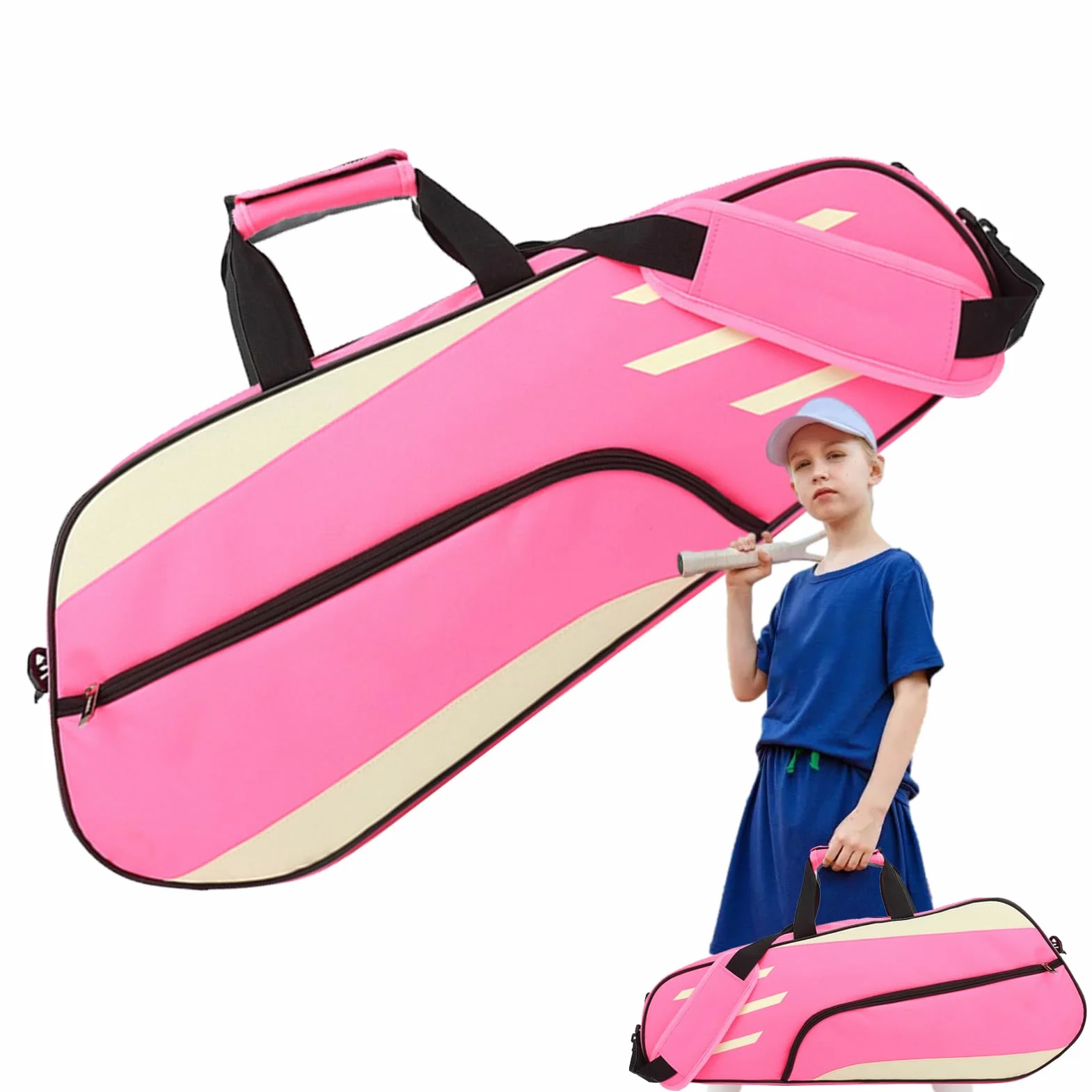 Bolsa de Almacenamiento de Bádminton para Raquetas, Tenis y Racquetball, Protectora de Hombro, Duradera