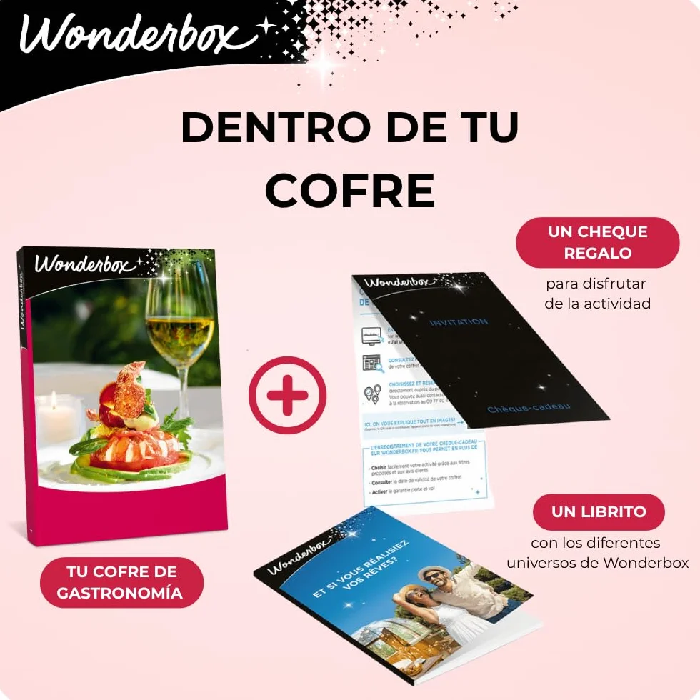 WONDERBOX Regalo Cena para Dos 1100 Restaurantes Seleccionados