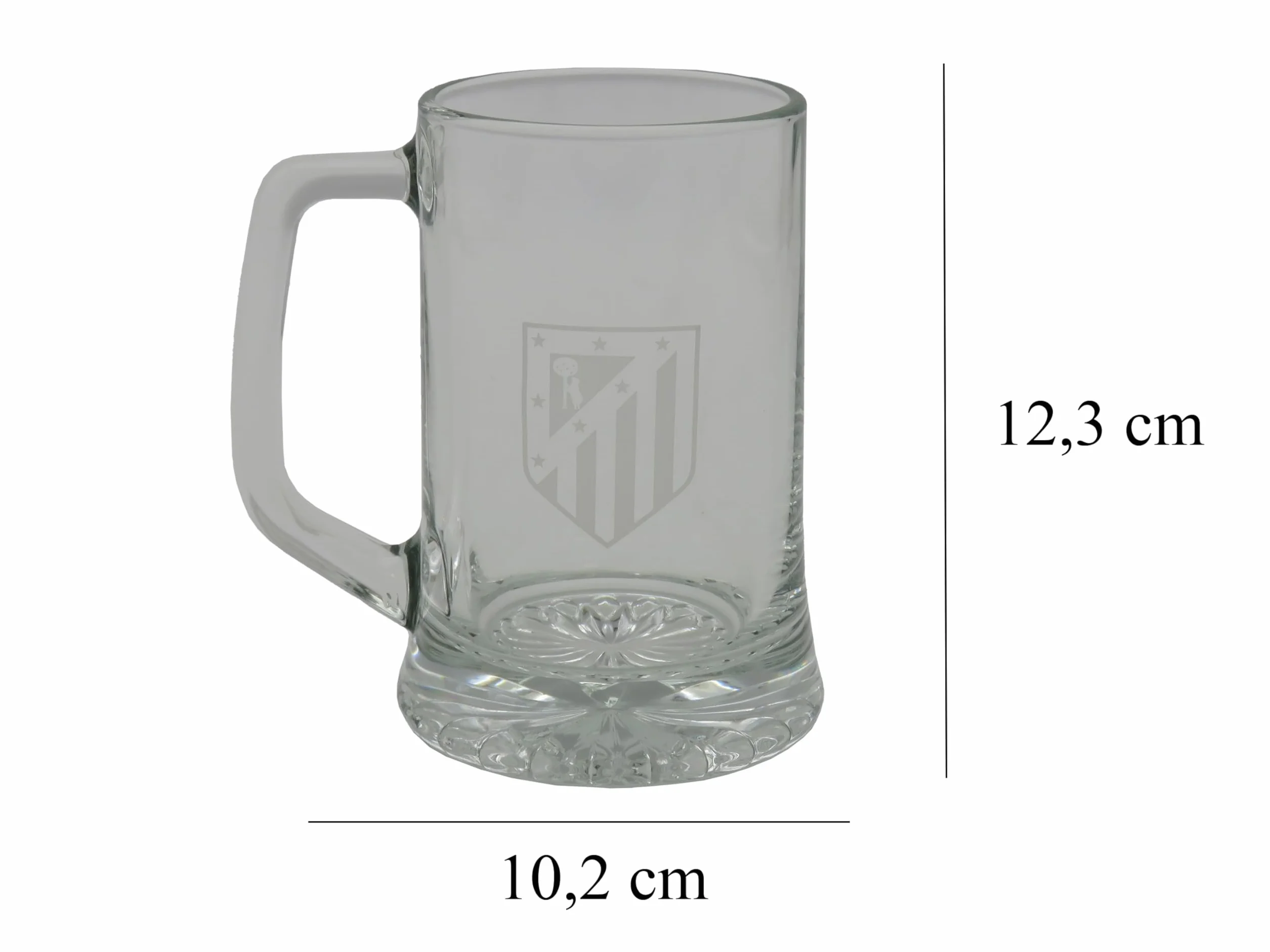 CYPBRANDS Atlético de Madrid Jarra de Cerveza Vidrio 280 ml