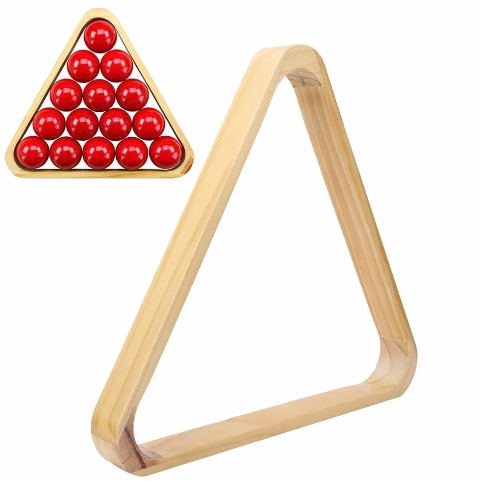 Marco De Billar Profesional De Madera Triangular Espesar Mesa De Billar Triángulo Bolas Rack Accesorios