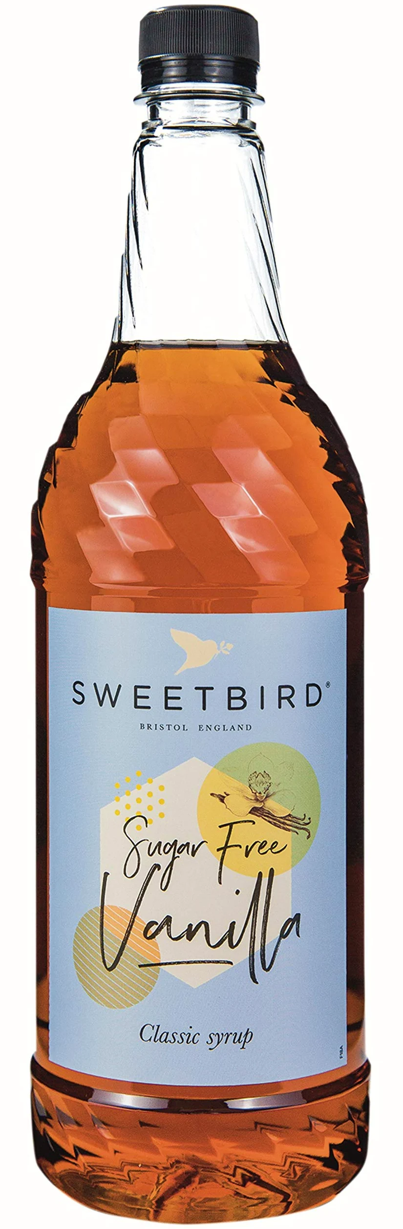 Sweetbird Jarabe de vainilla sin azúcar, 1 L
