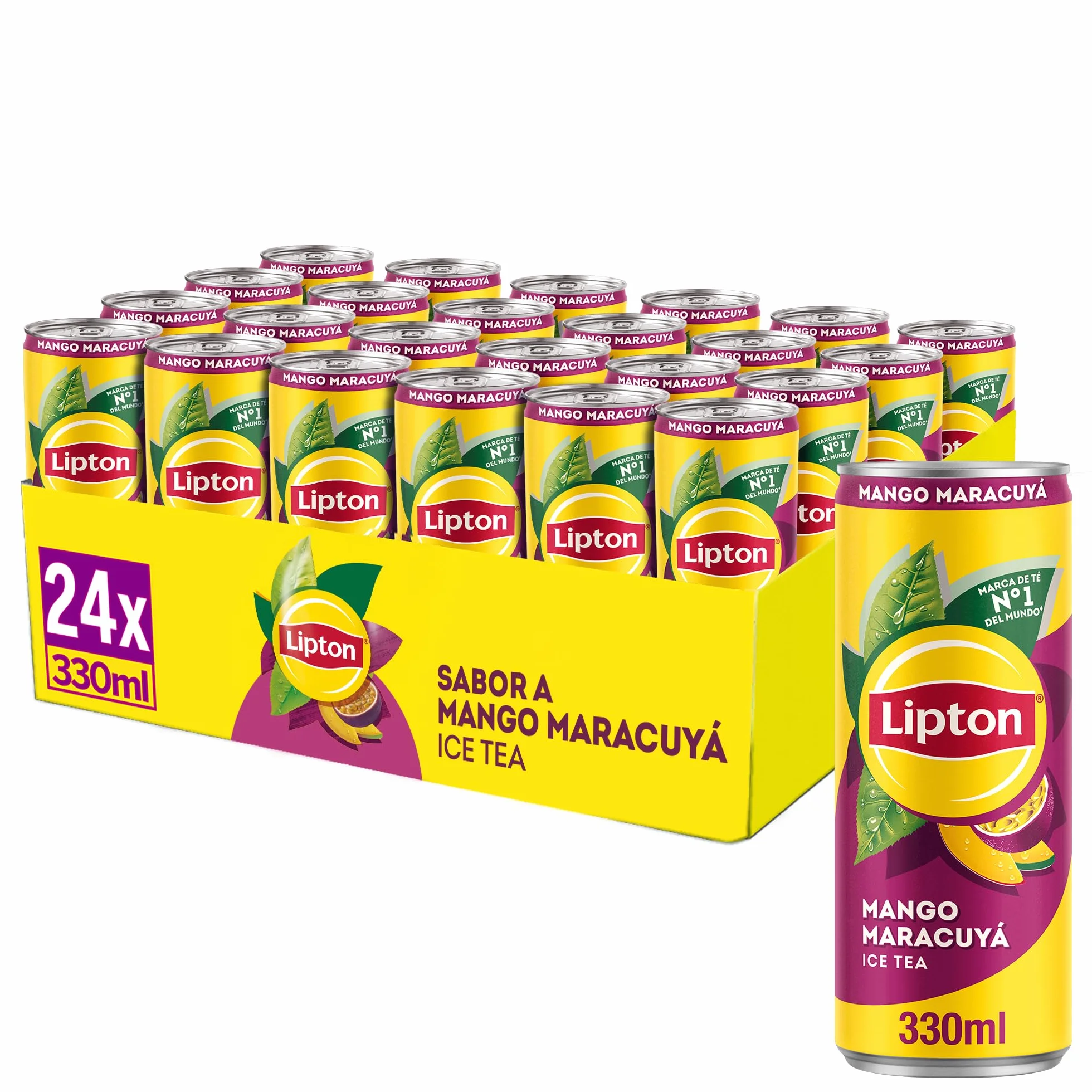 Lipton Mango Maracuyá 330ml Refresco de Té Pack 24 x 330ml