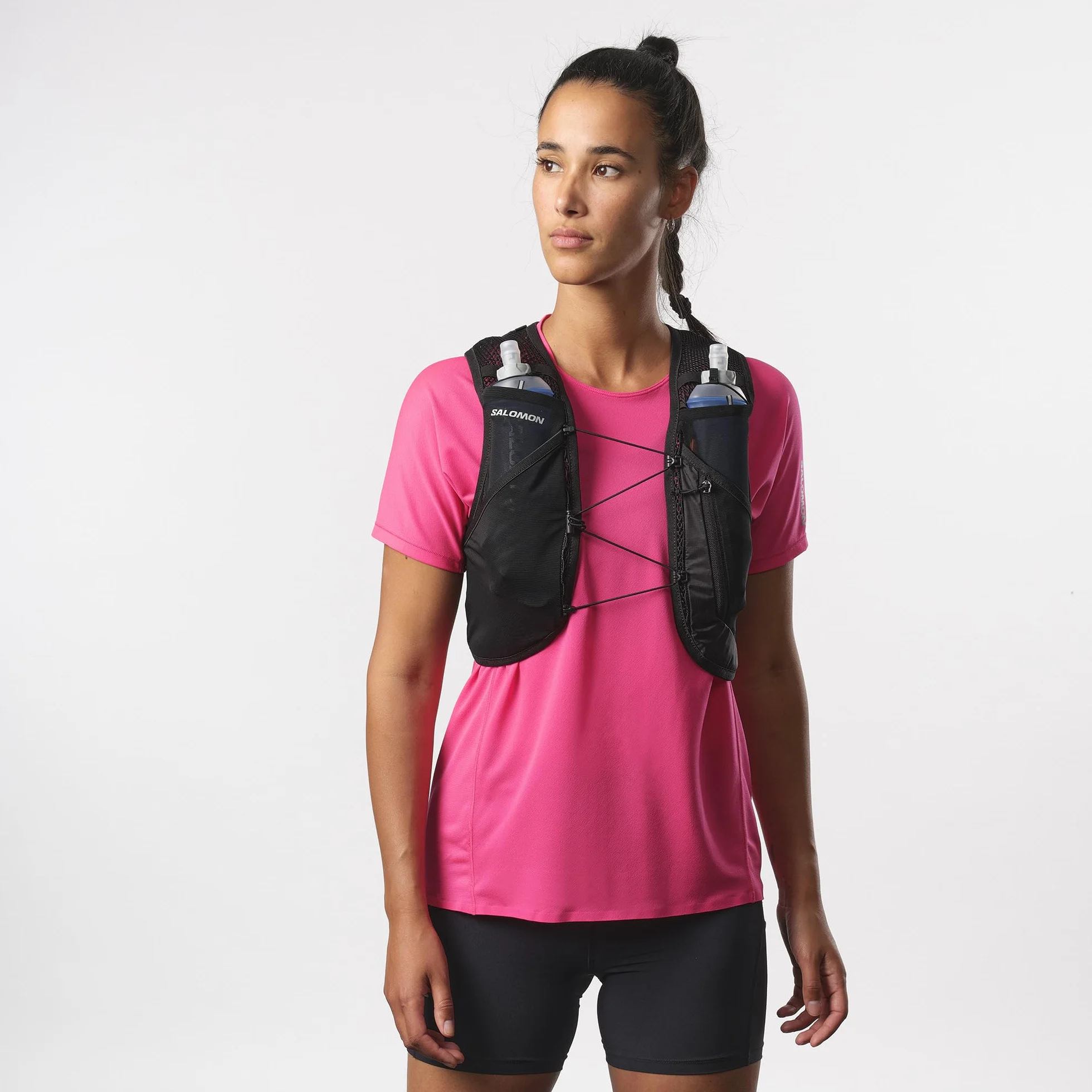 Salomon Active Skin 4 Chaleco Trail con Bolsillos Pecho de Hidratación y SensiFit