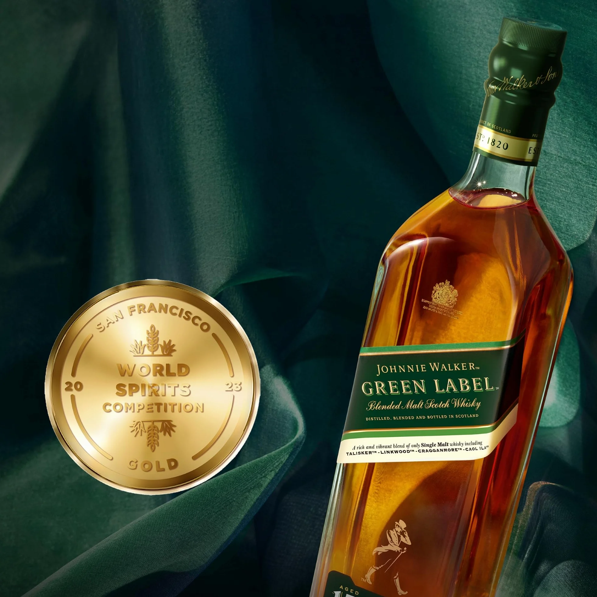 Johnnie Walker Green Label Whisky Escocés Blended 700 ml