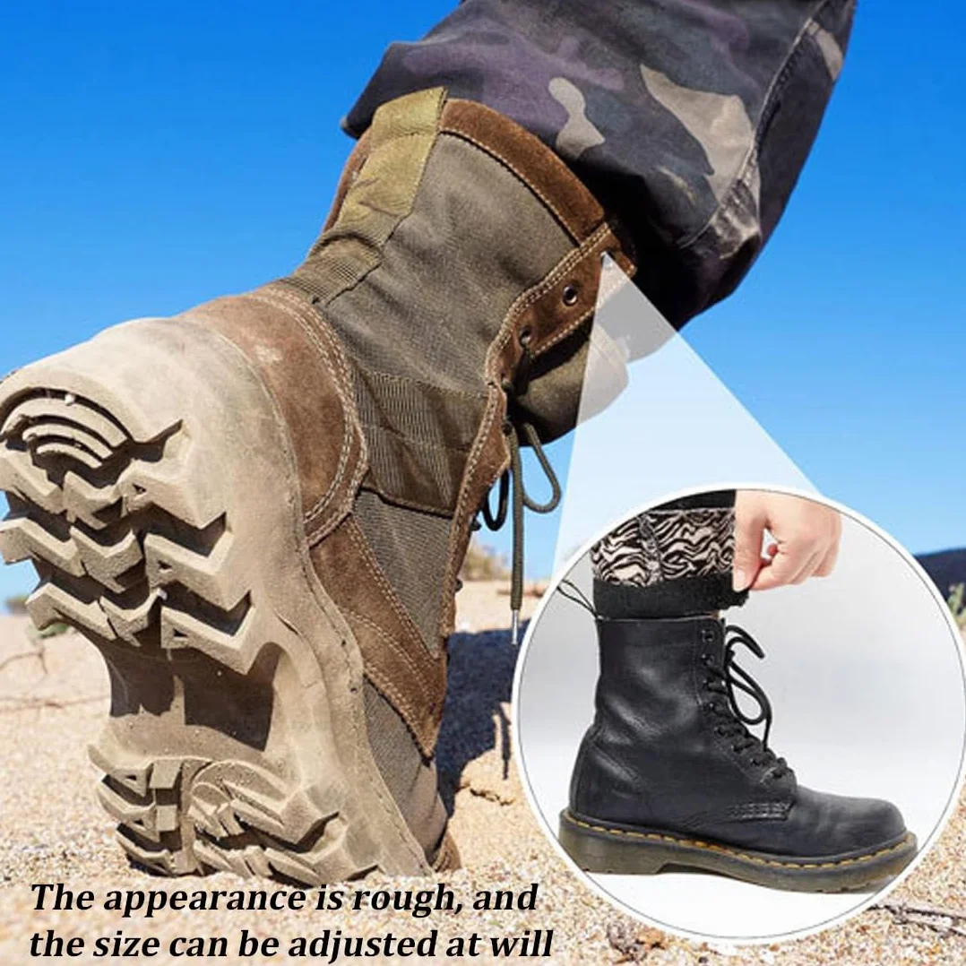 Botas Militares Cubre Pantalones de Goma 3 Pares Tobillo Protector Senderismo Ciclismo