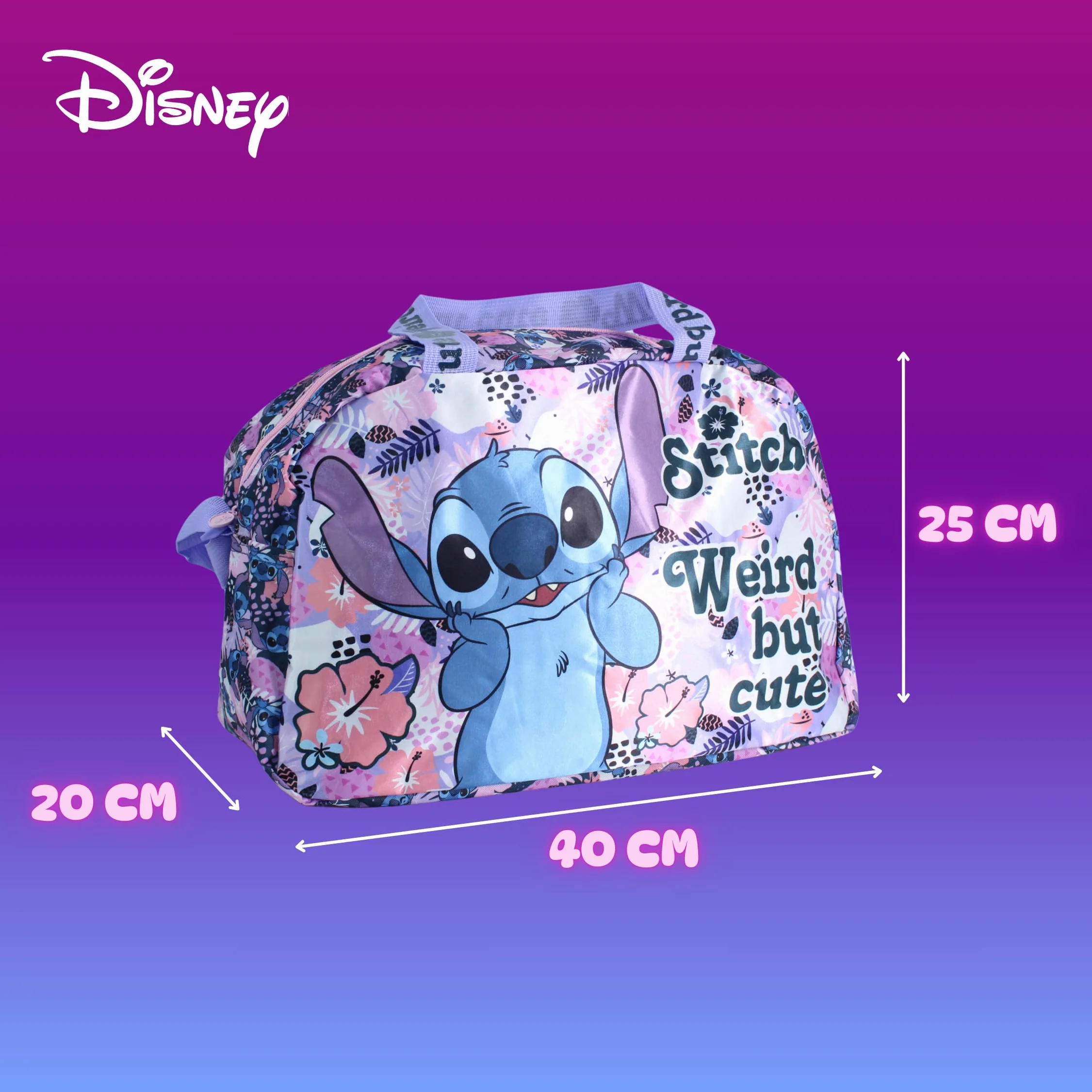Disney Stitch Bolsa Deporte Niñas Bolso Gimnasio Infantil Equipaje Accesorios Regalo