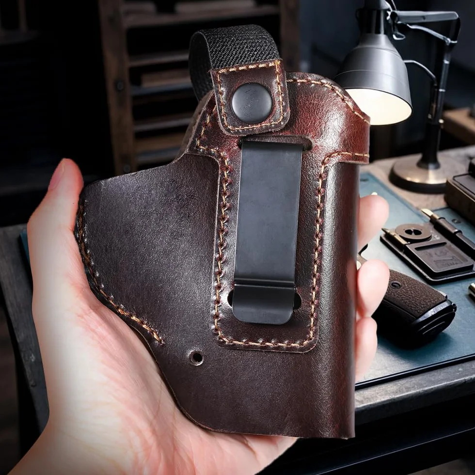 Funda de Cuero para Pistola Oculta con Cinturón Táctica