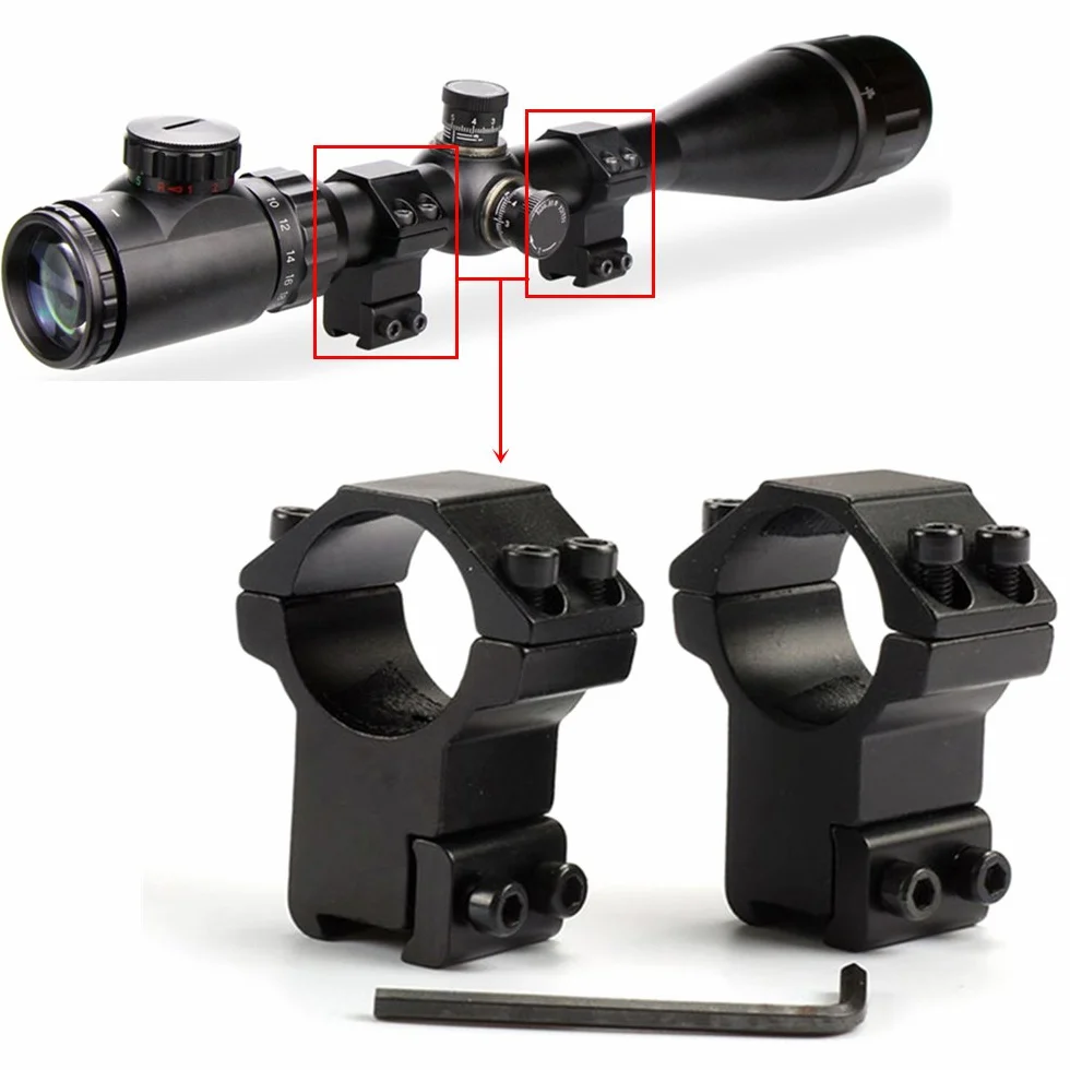 Anillos Mira Telescópica 25,4mm para Rail 11mm