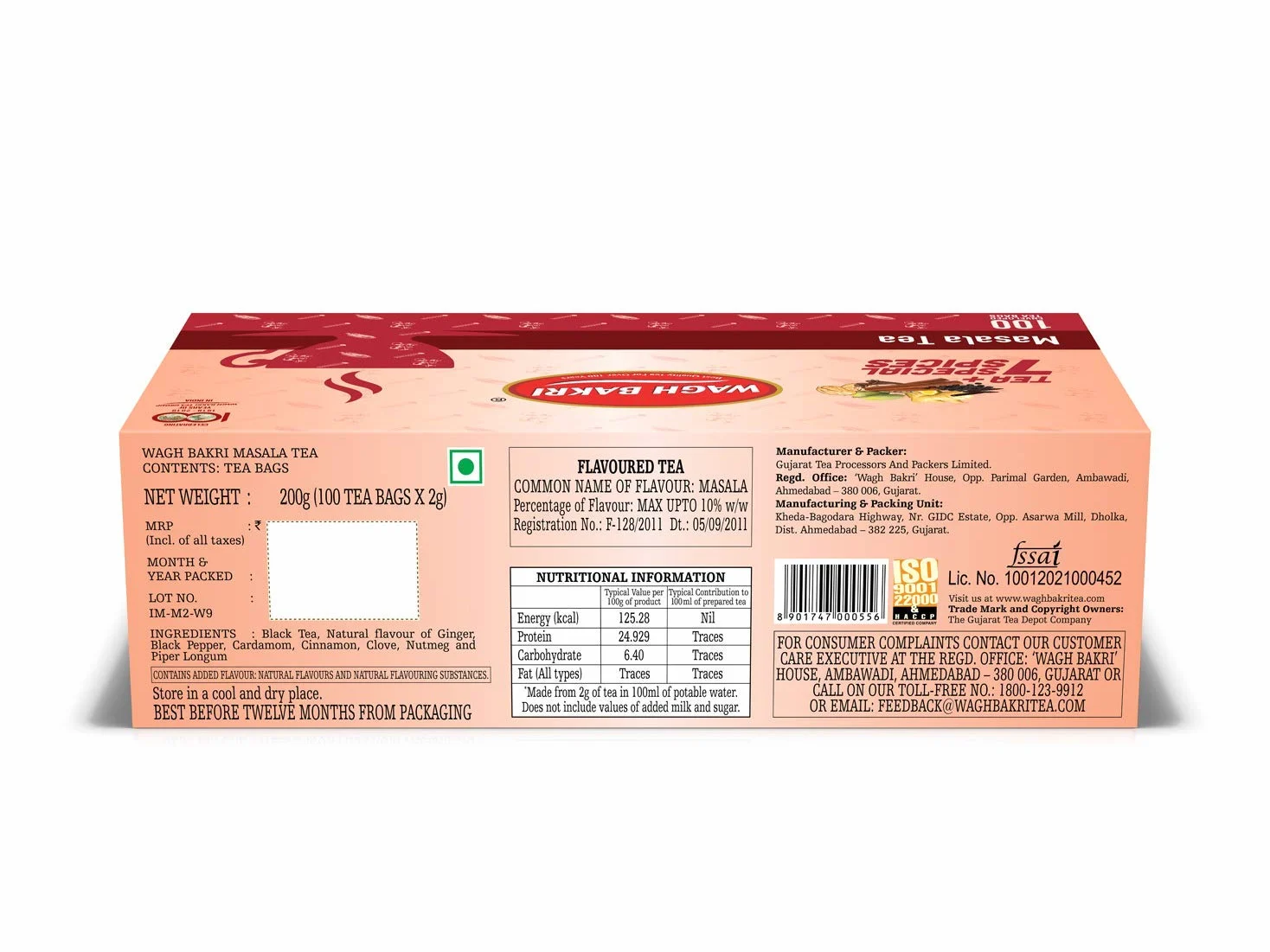 Wagh Bakri Masala Chai 100's (Pack of 3)