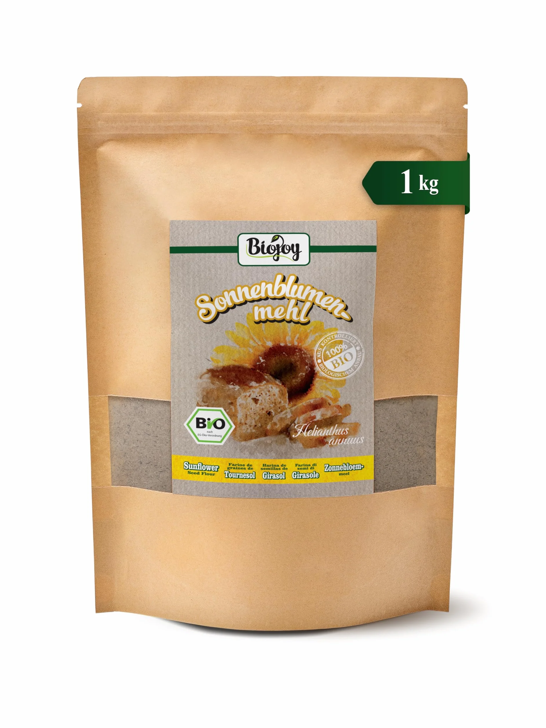Biojoy Harina de Semillas de Girasol BÍO 1 kg