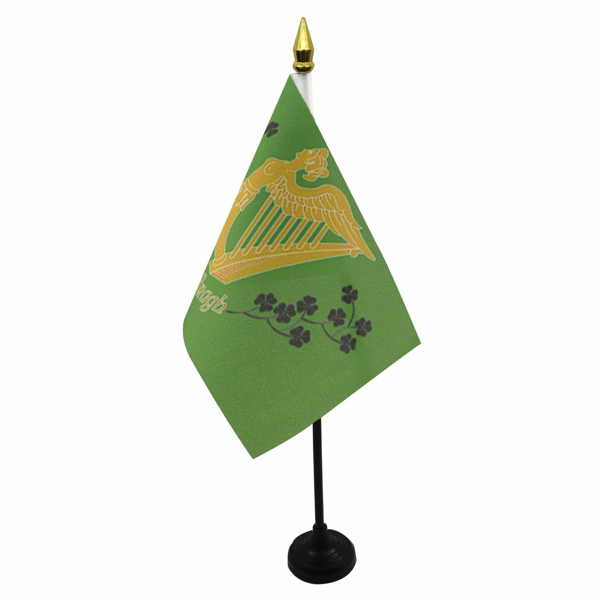 AZ FLAG Bandera de Mesa Irlanda Erin Go Bragh 15x10cm Banderina Despacho Irlandesa Punta Dorada