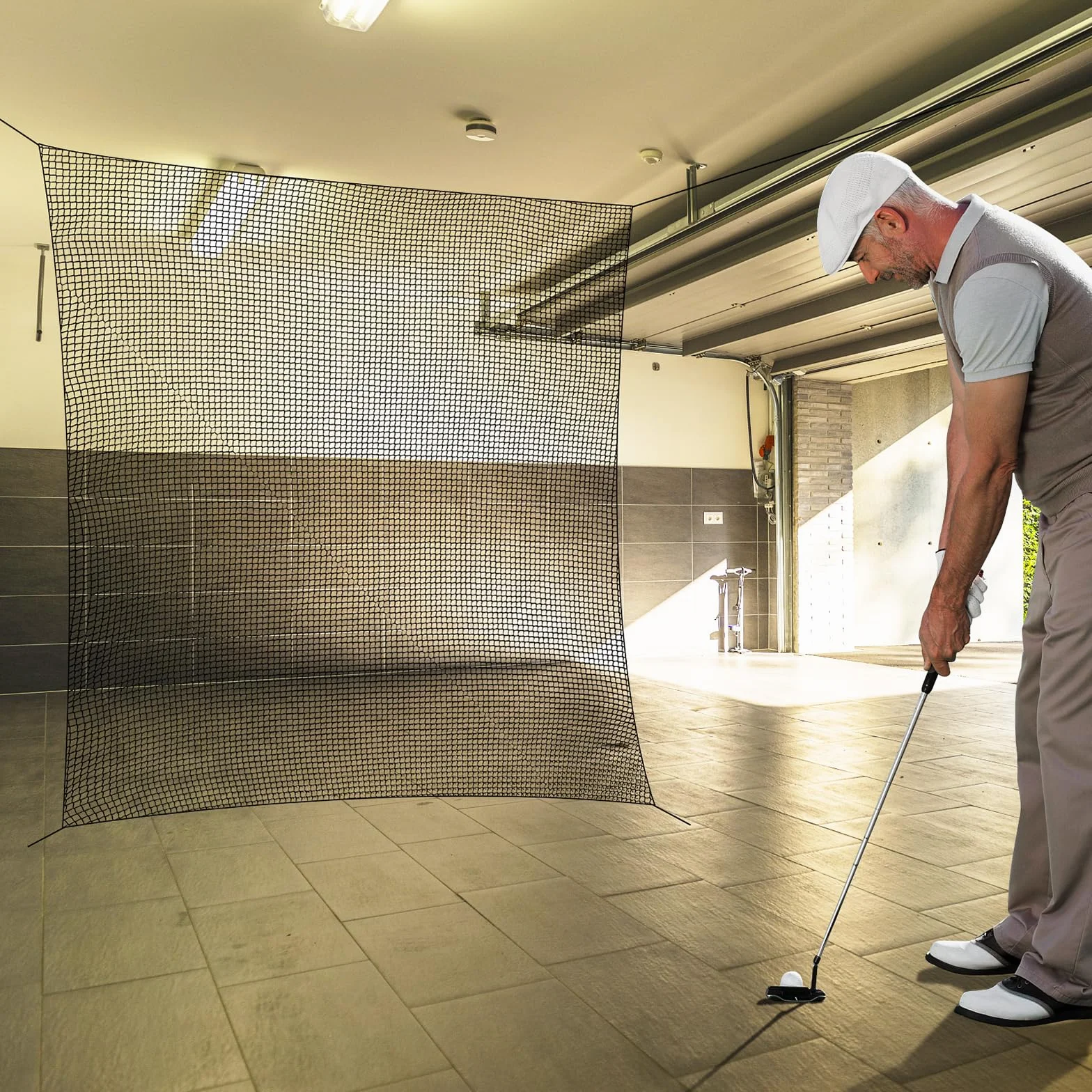 VEVOR Red de Práctica de Golf 3 x 4,5 m Nailon Barrera Deportiva