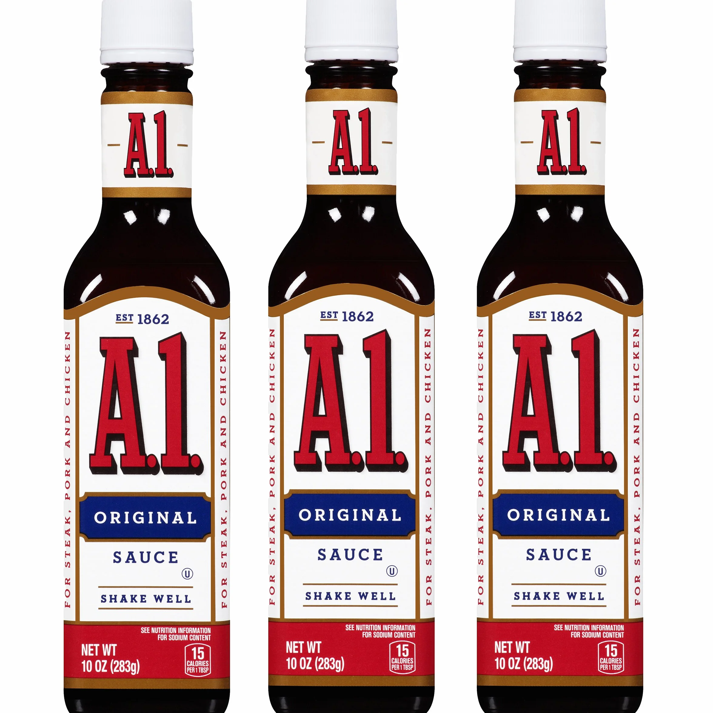 A1 Salsa de filete (salsa original) - 283g (paquete de 3)