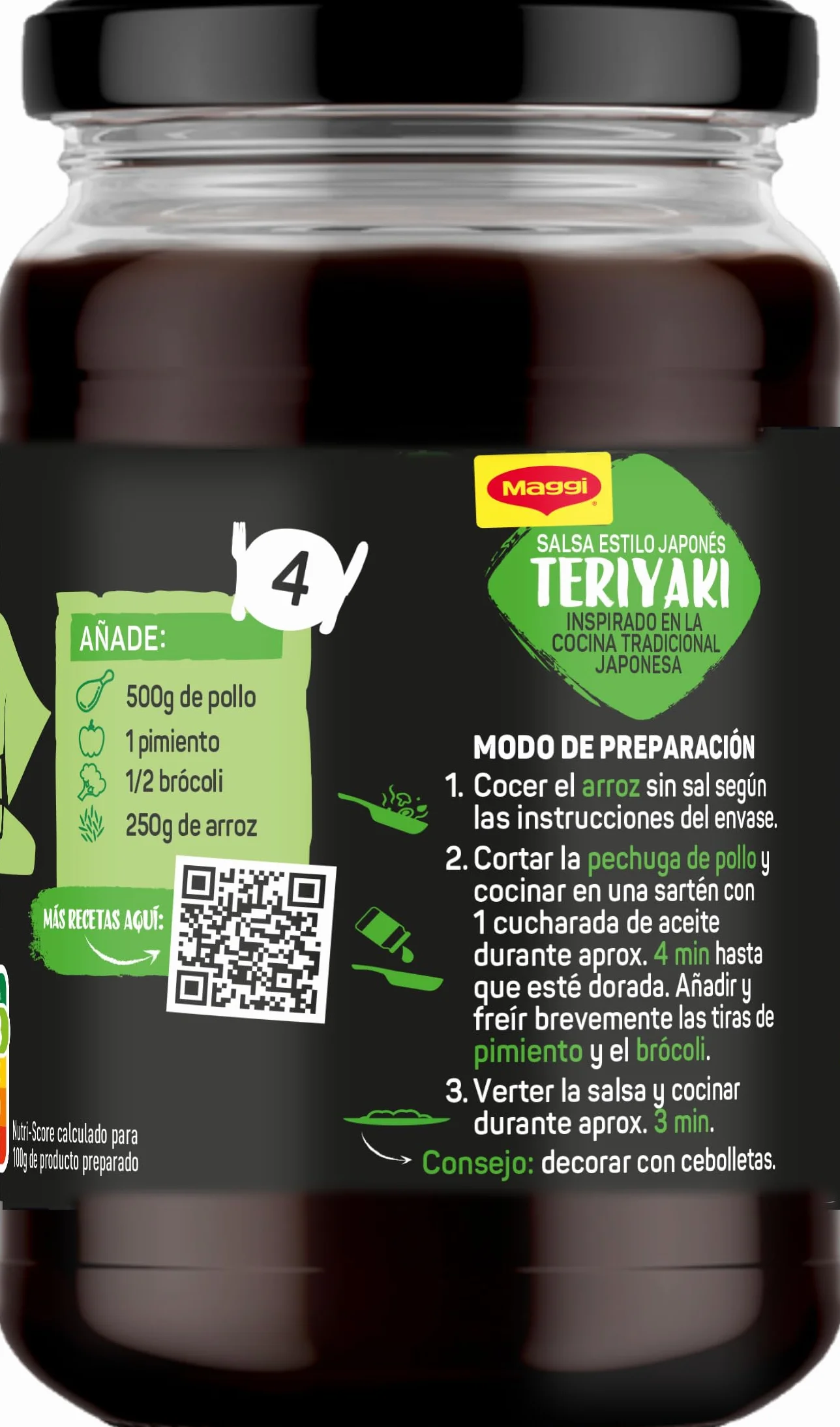 Maggi Salsa Asiática Teriyaki 6 x 355 g