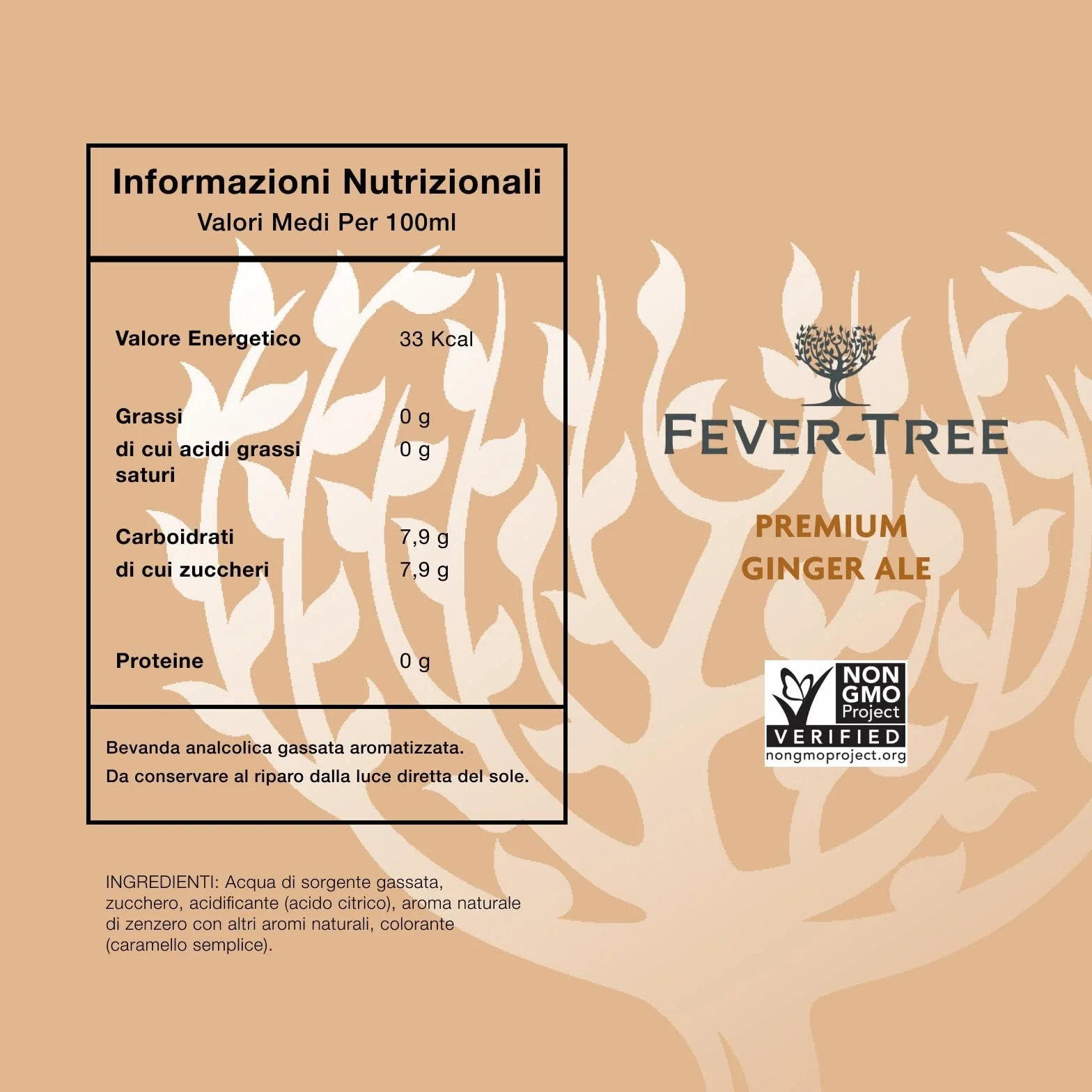 Fever-Tree Ginger Ale 4 x 200 ml Pack of 6