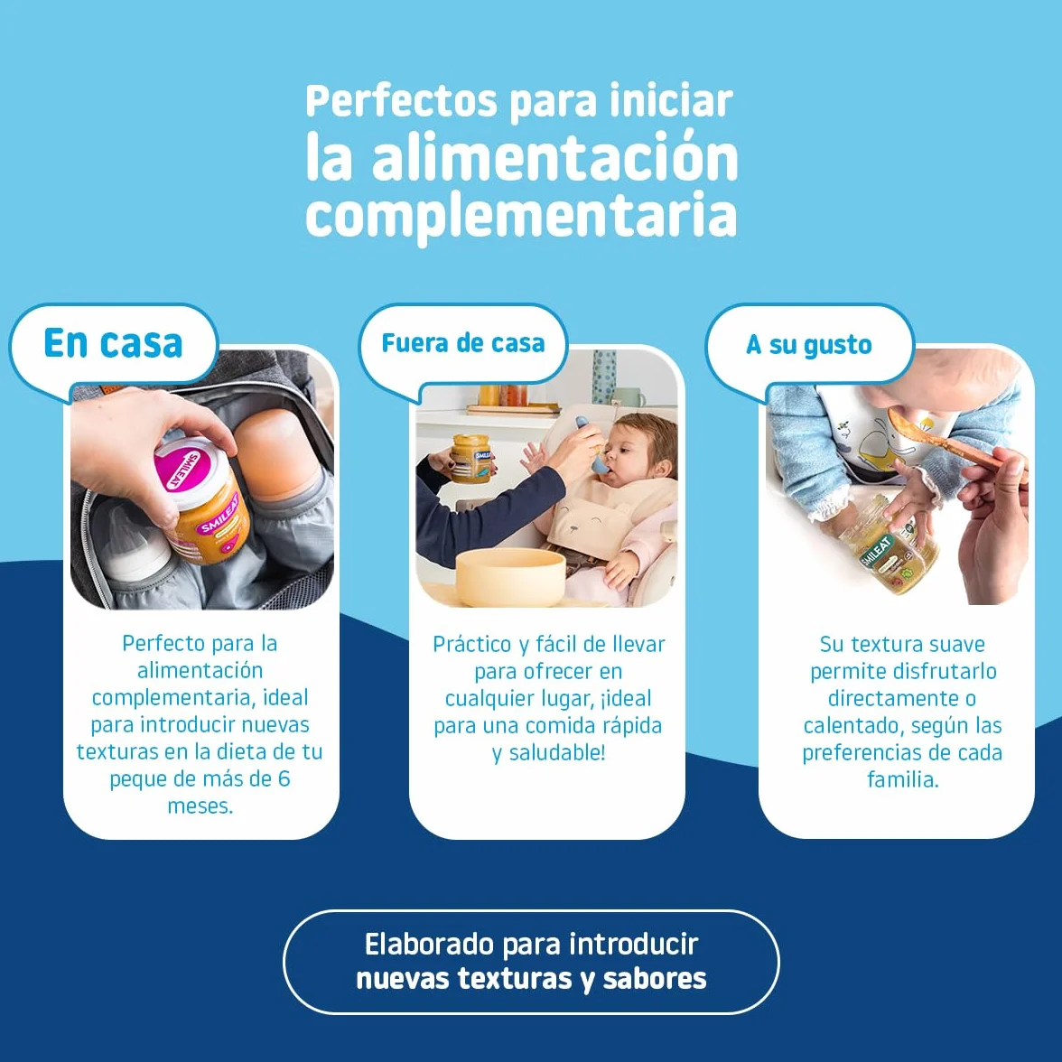 Smileat Tarrito de Bacalao con Patata y Verduras Ecológicas para Bebés 6 Meses Pack 12x230 g