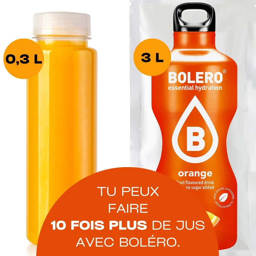 Bolero ICE TEA PEACH | 24 x 8 g I refrescante polvo sin azúcar endulzado con stevia | vitamina C | bebida saludable recomendada por diabéticos | sabor a té helado de melocotón