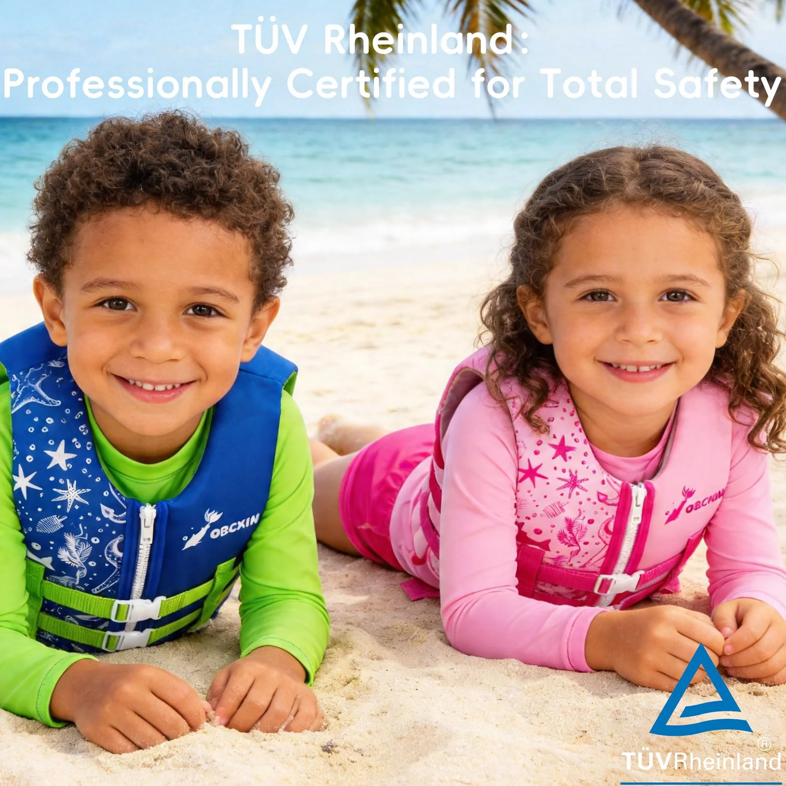 Chaleco de Natación para Niños Flotador Ajustable Neopreno Suave TÜV geprüft