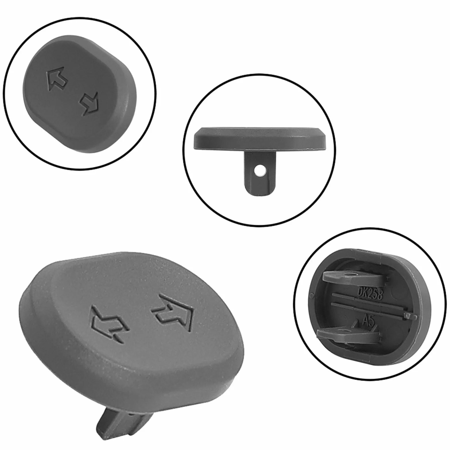 Interruptores de Intermitente para Ninebot F2/F2 Plus/E2 PRO/MAX G2, Botón de Repuesto para Scooter