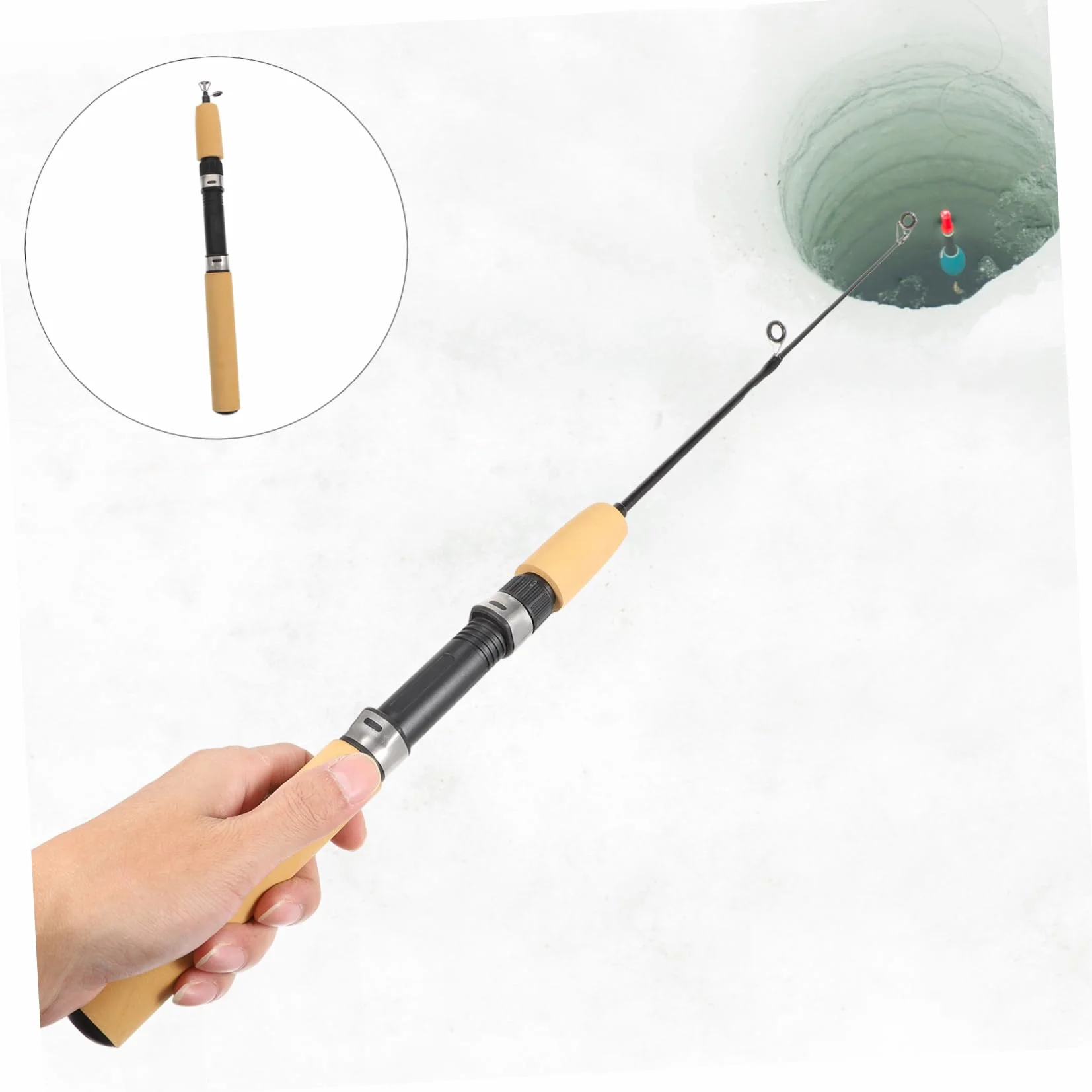 ifundom Mini Caña De Pescar En Hielo Traje para Niños Kits De Invierno