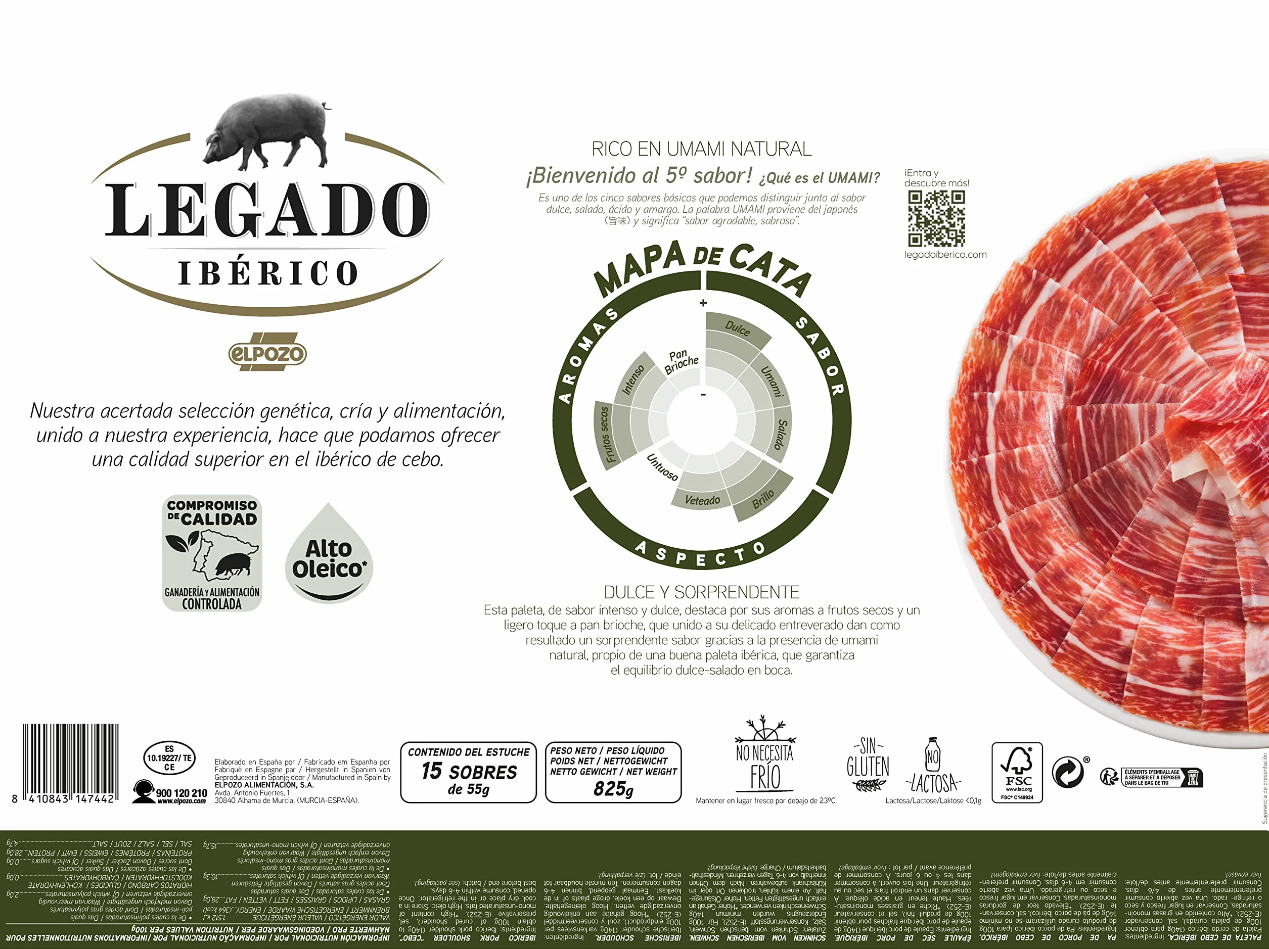 Maletín paleta de cebo ibérico medias lonchas 15x50g Edición especial Carlos Alcaraz