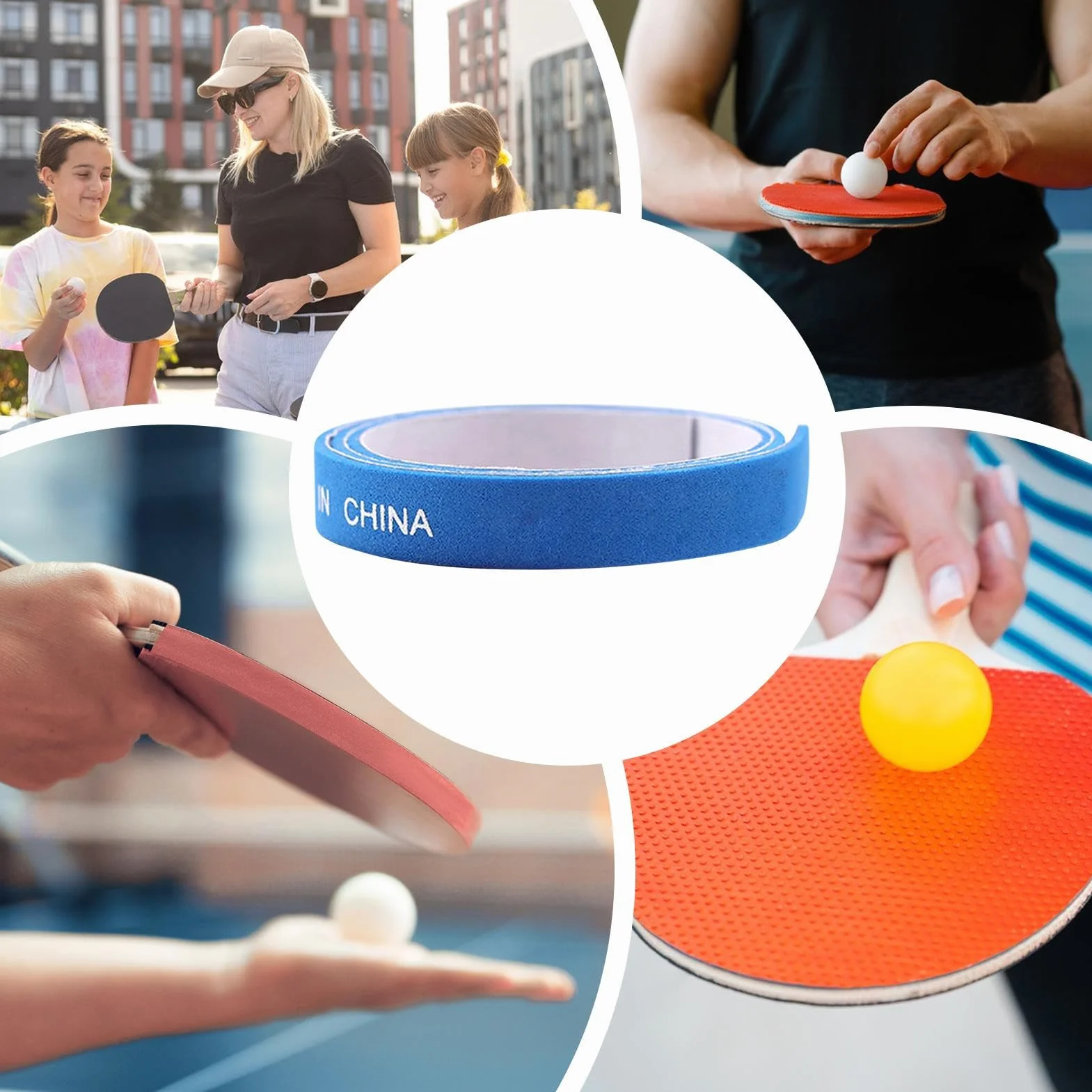 Cinta Protectora Lateral para Tenis de Mesa Pack de 10