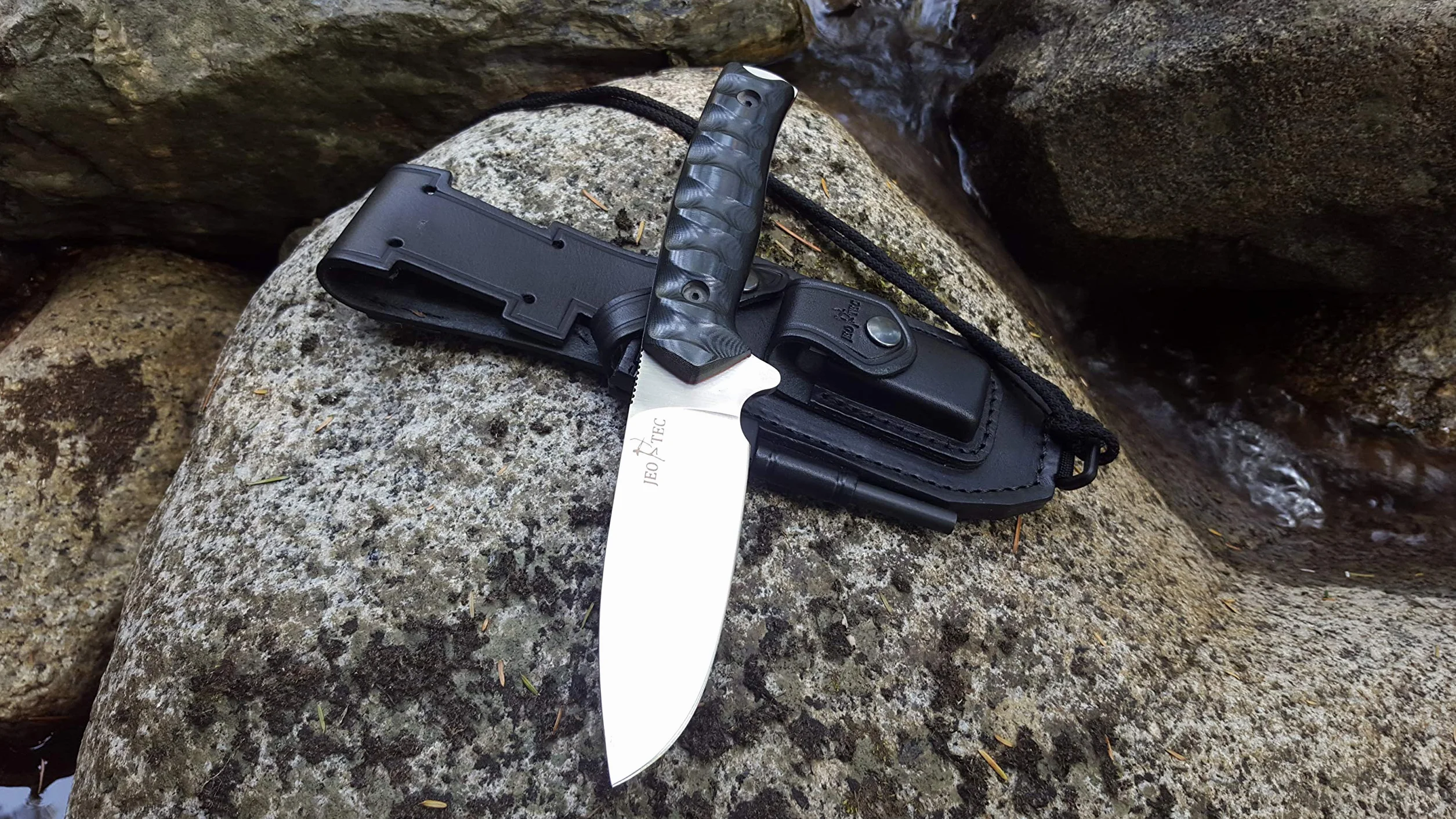 JEO-TEC Nº21 Nóż survivalowy bushcraft camping outdoor - Acero BÖHLER N690C - Fabricado en España