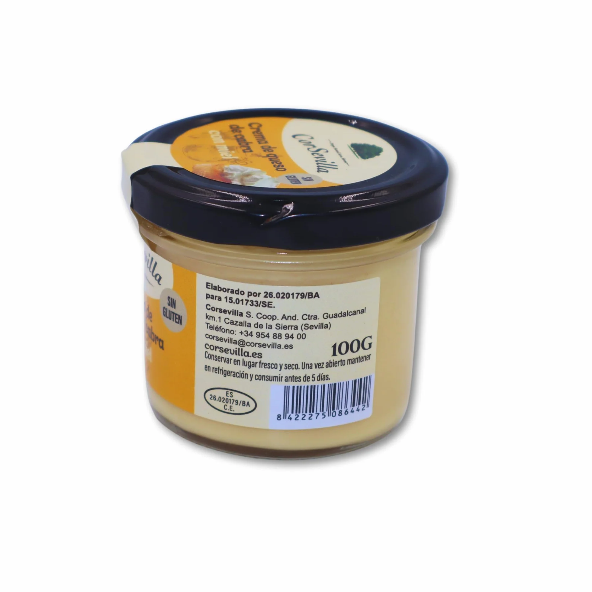 Corsevilla Crema Queso Cabra Curado Miel Queso Untar Gourmet 100 g