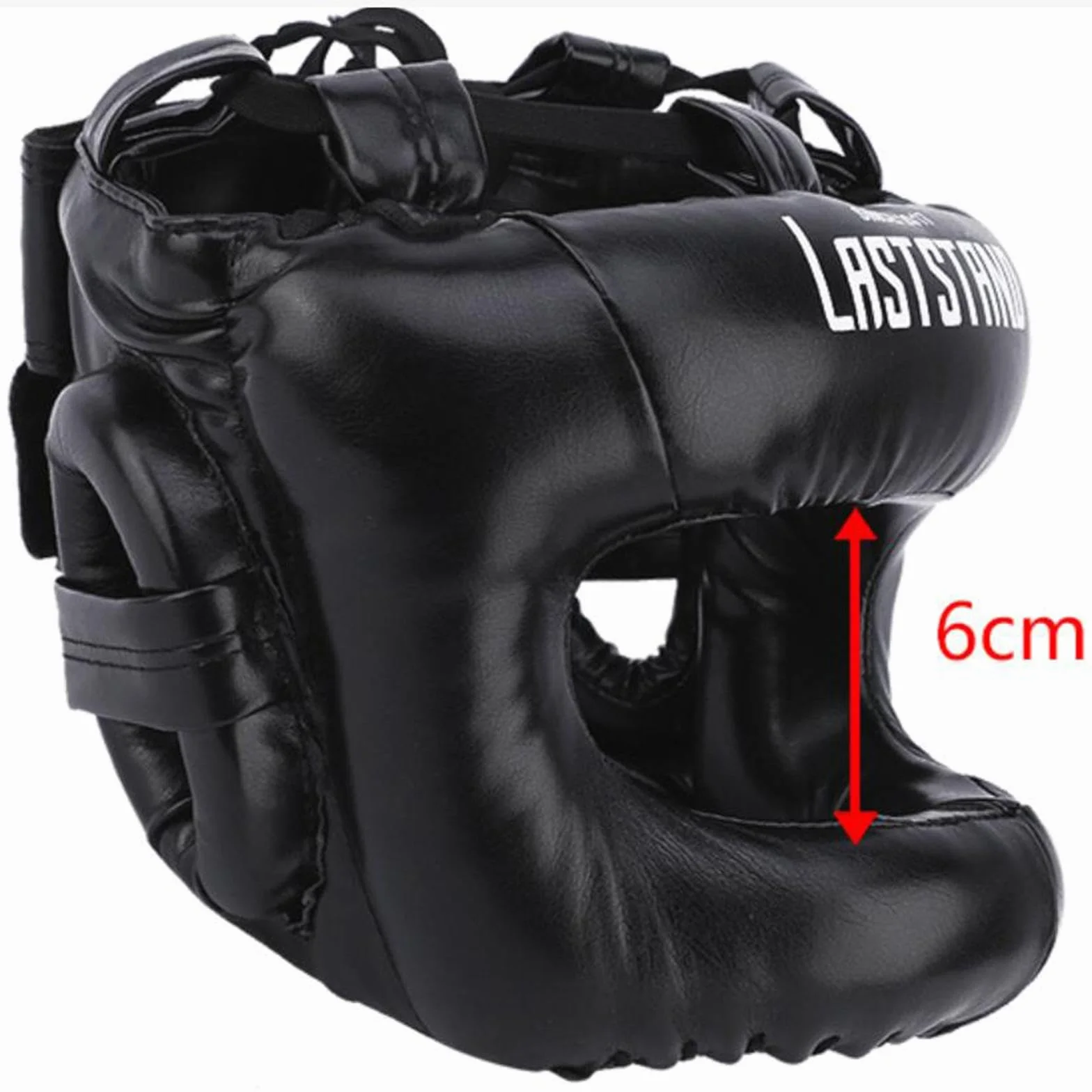 Casco de Kickboxing Protector Cefálico con Visión Clara Acolchado Suave