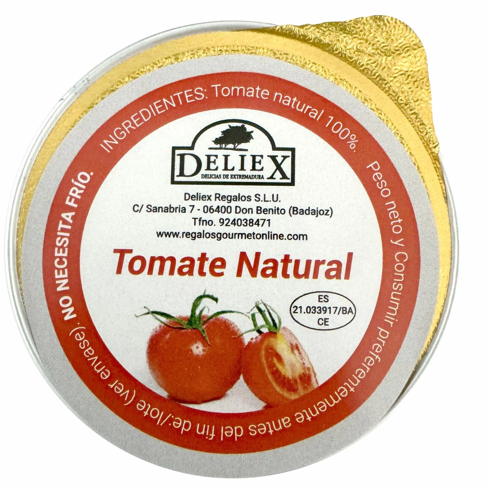 Deliex - Monodosis de 25 gr de Tomate Natural Rallado - 135 porciones x 25 gr - Especial Hosteleria - Totalmente Natural (135, Tomate Natural Rallado)