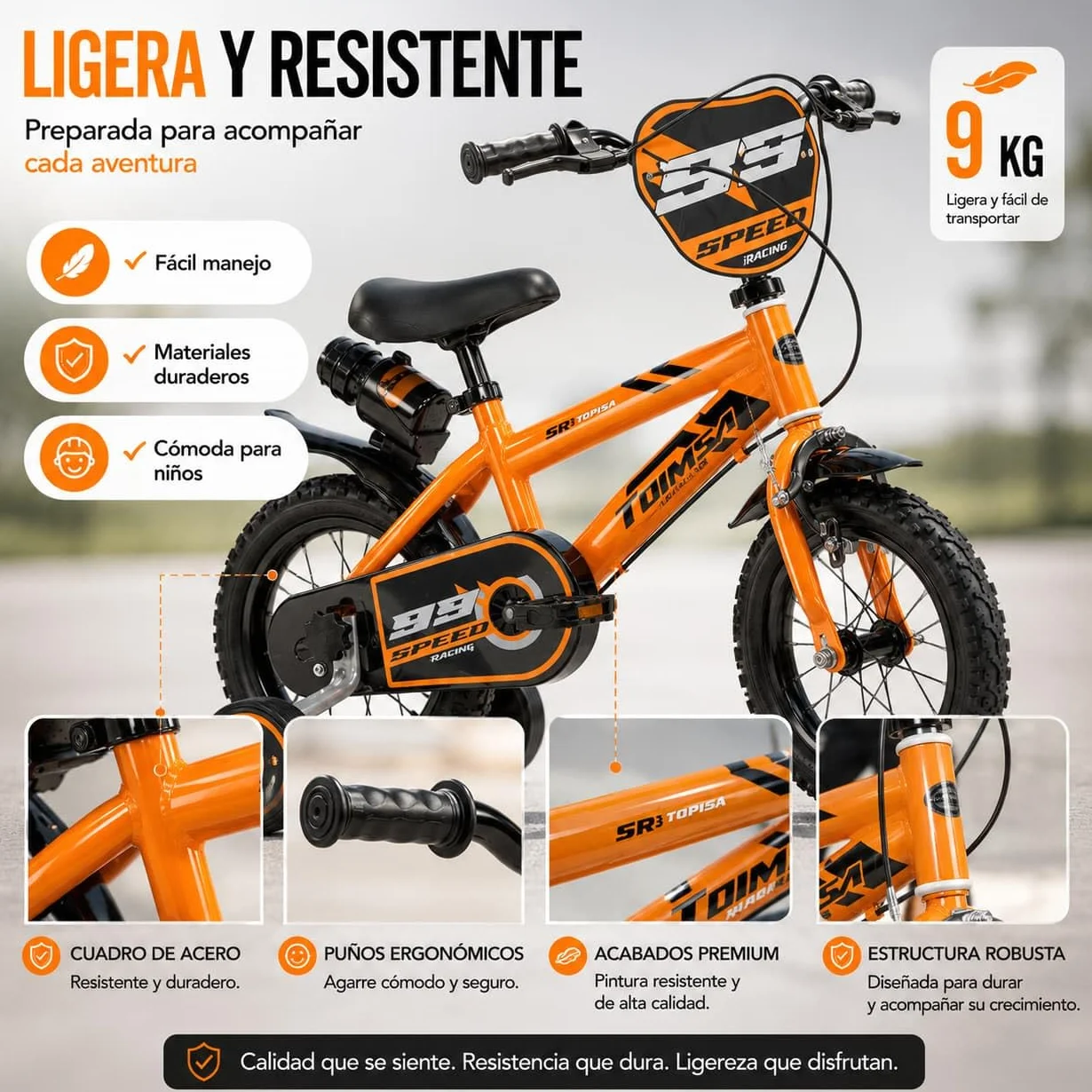 TOIMSA Bicicleta 12" Speed Racing