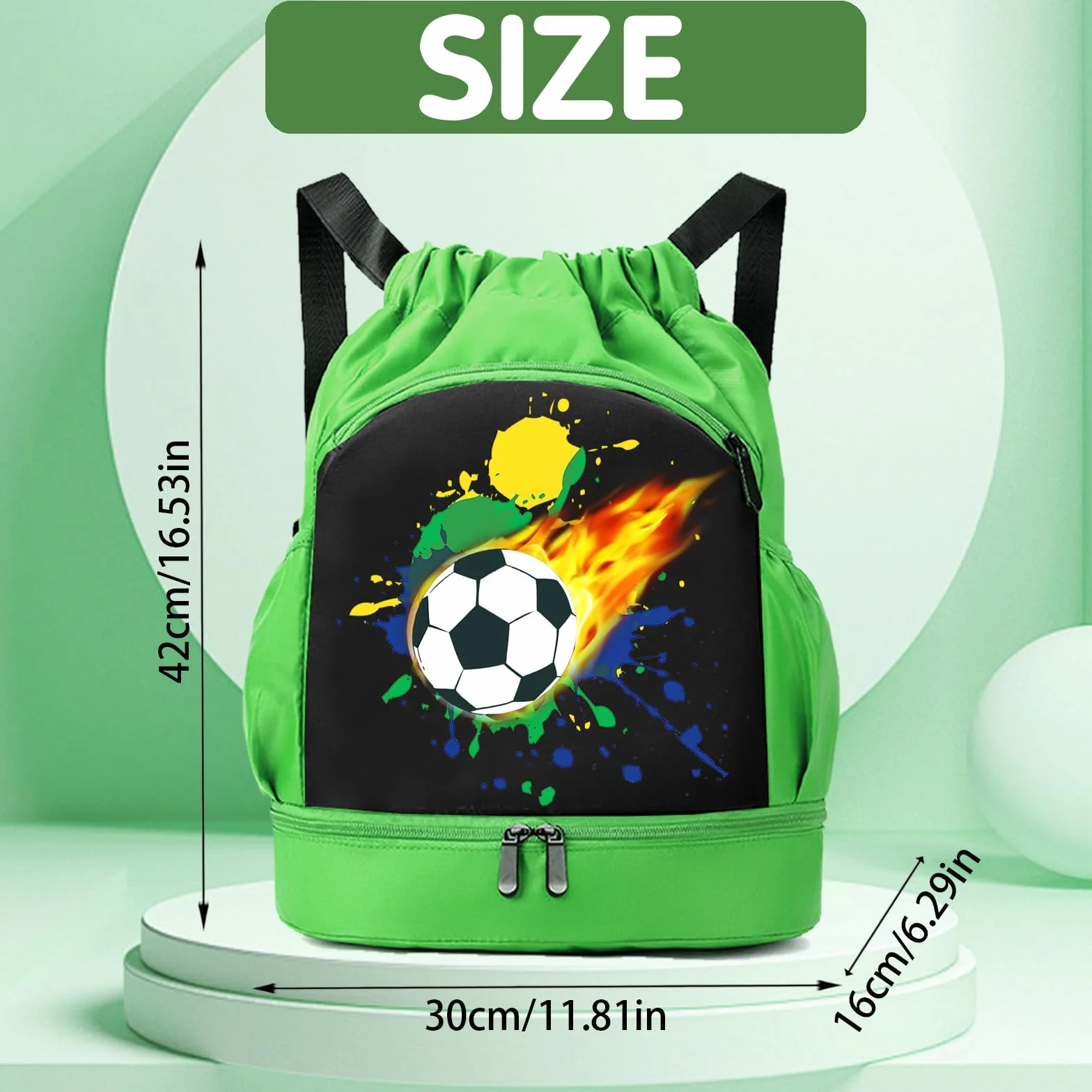 YOUYIKE Mochila Deportiva Impermeable Bolsa Playa Gimnasio Viaje Cordón