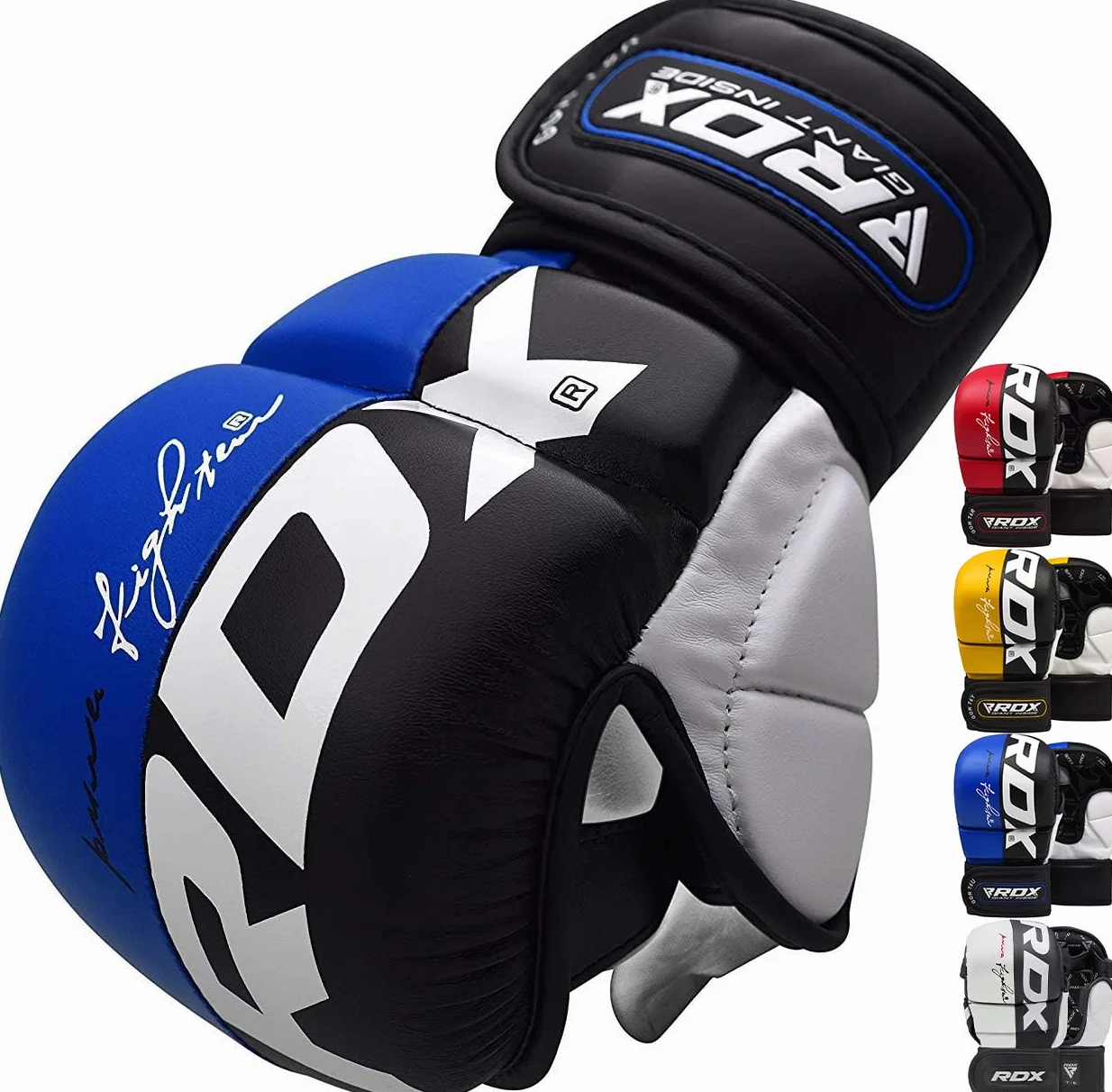 RDX Guantes Maya Cuero Entrenamiento MMA Muay Thai Kick Boxing