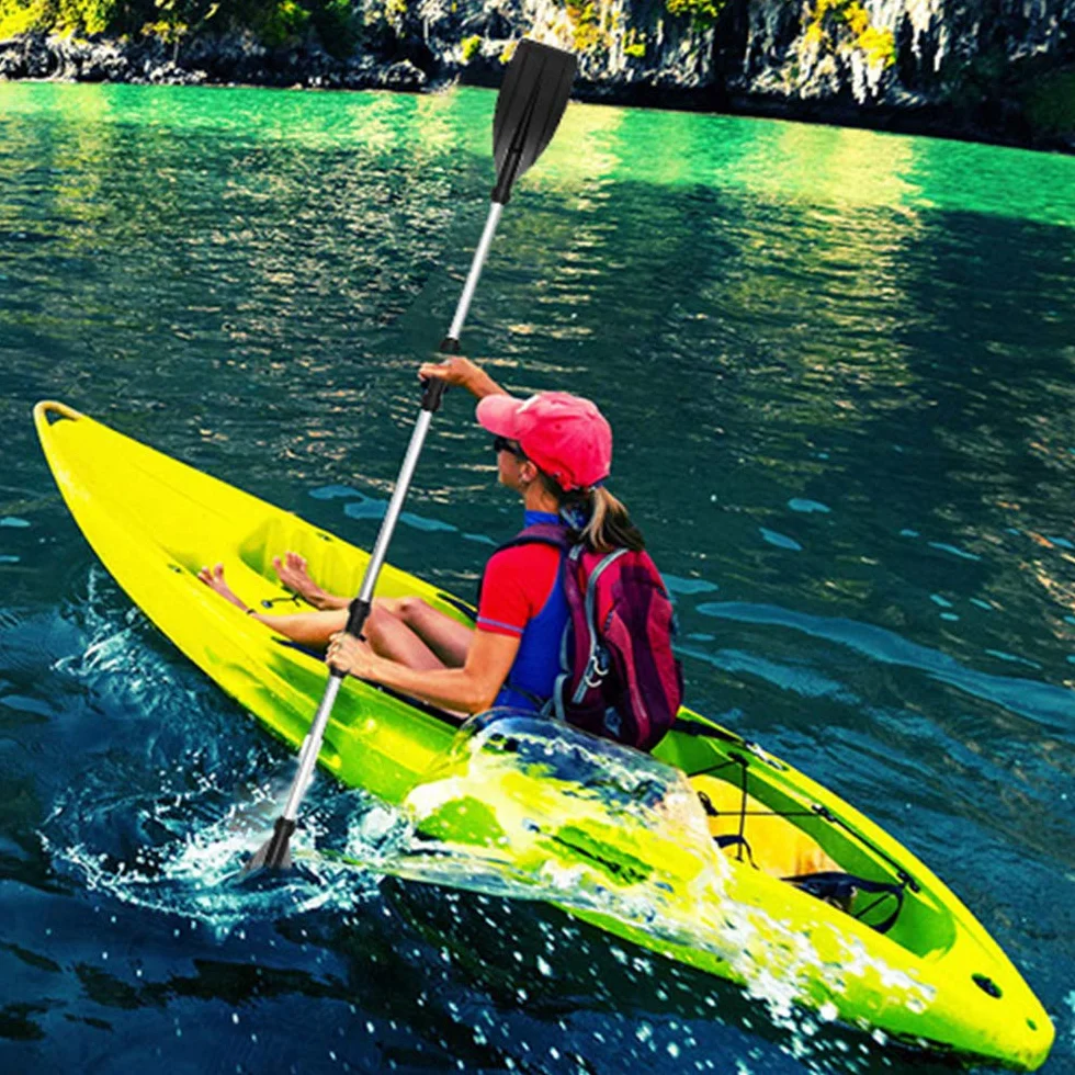 Remo Doble para Kayak, Aleación de Aluminio, Longitud Ajustable, Desmontable