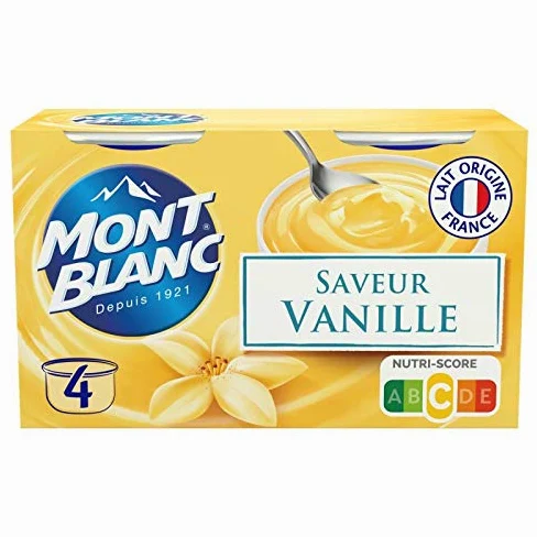Mont Blanc – Vainilla 4 x 125 g – Pack de 3