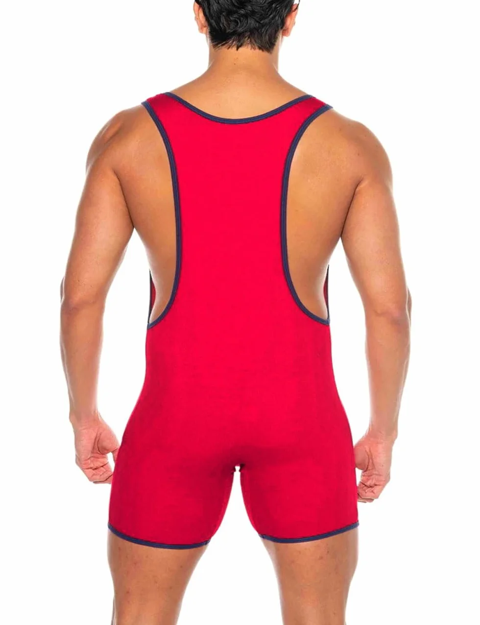Camiseta de Lucha Libre Deportes Escote Profundo Body Overoles