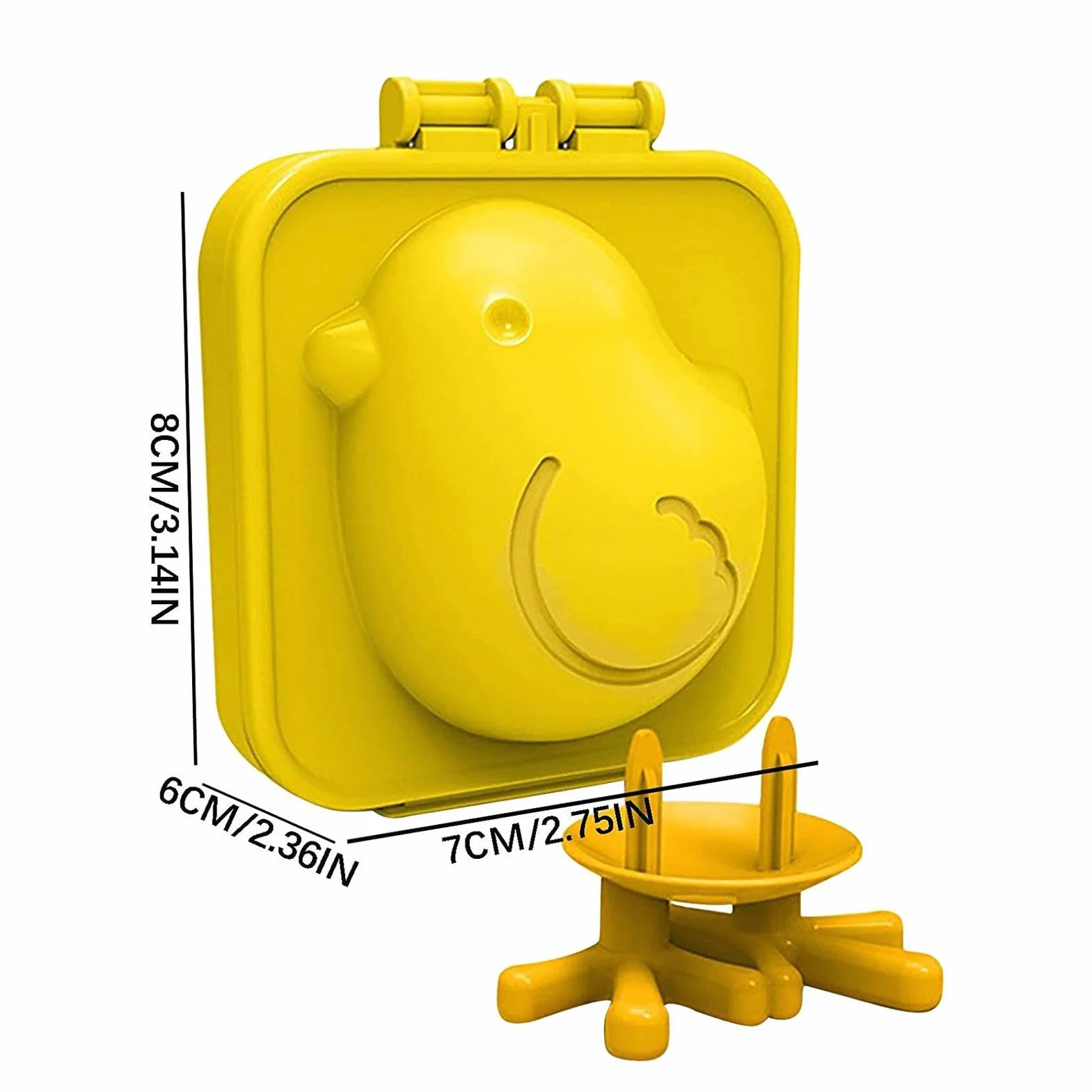 Molde para huevos con forma de pollito, color amarillo, molde para huevos cocidos, molde para huevos cocidos, molde para huevos cocidos, para huevos cocidos, huevos de Pascua, pollitos