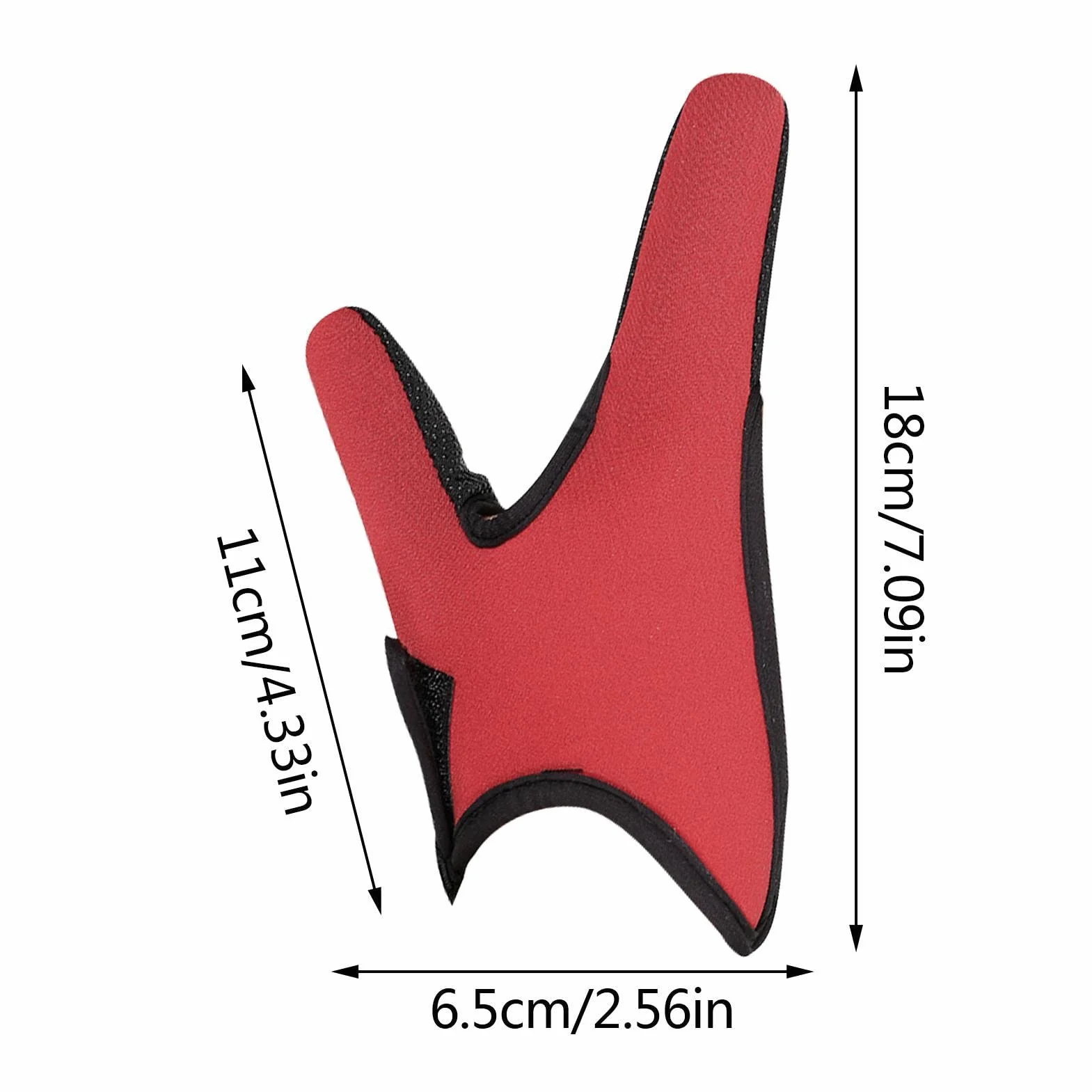 Abonda Guantes de pesca antideslizantes de dos dedos para surf, protector universal