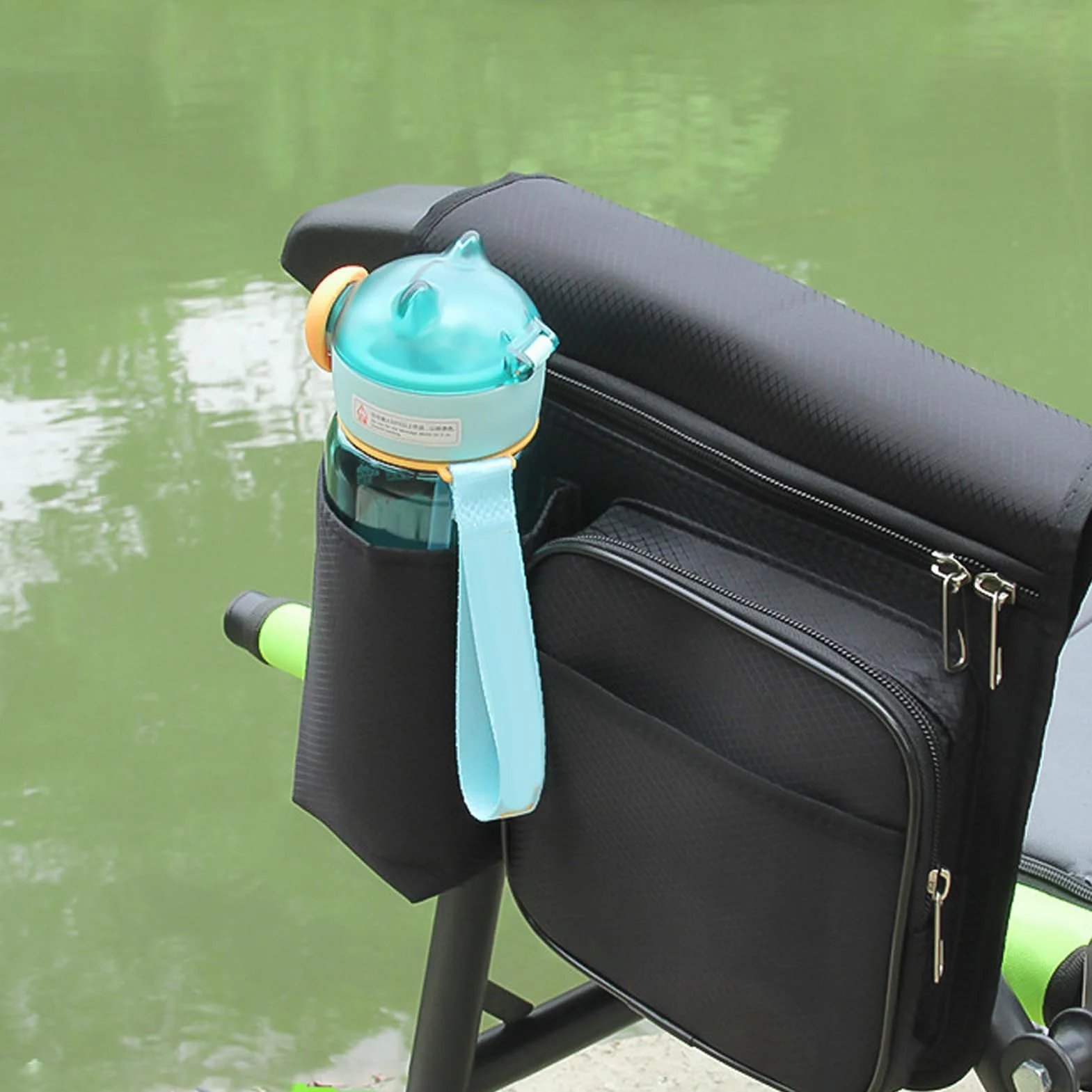 Bolsa lateral para silla de playa de tela Oxford engrosada resistente al agua