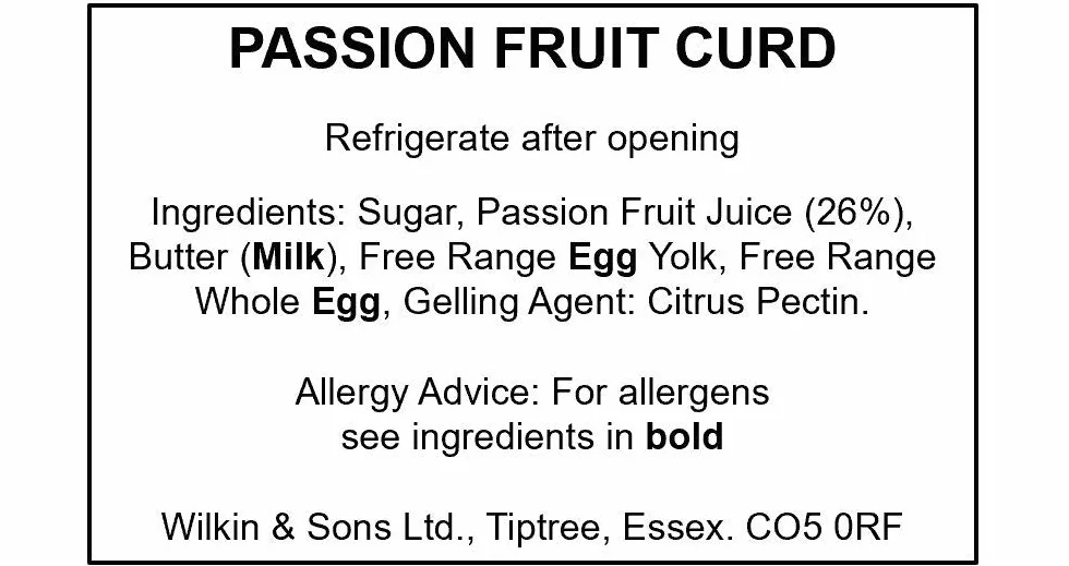 Tiptree Crema de Fruta de la Pasión 312gr x 6