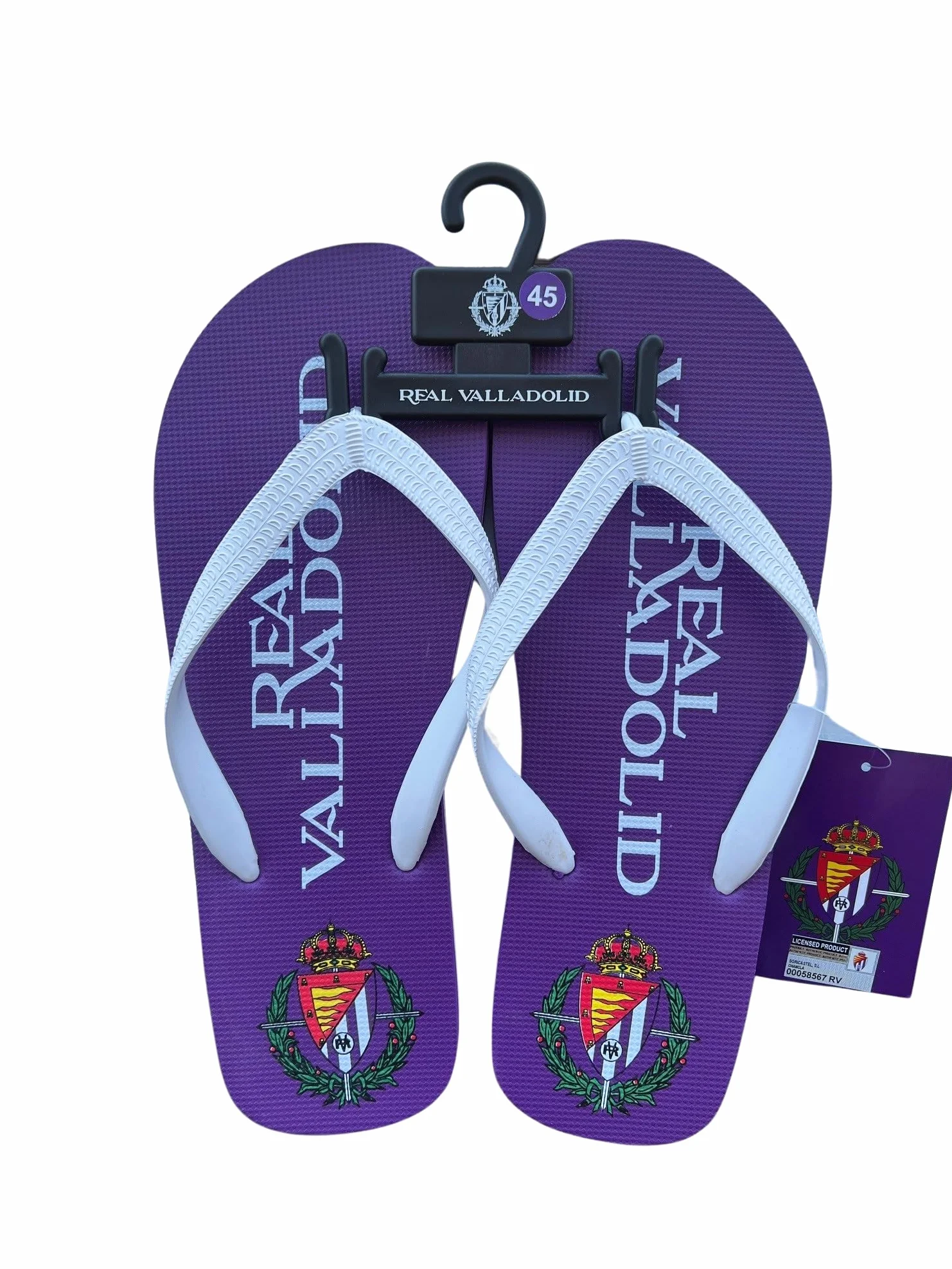 Real Valladolid Chancla Violeta Unisex Adulto