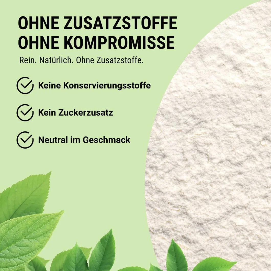 Polvo de clara de huevo orgánico GreenOrganic, 450 g, pasteurizado, secado por pulverización