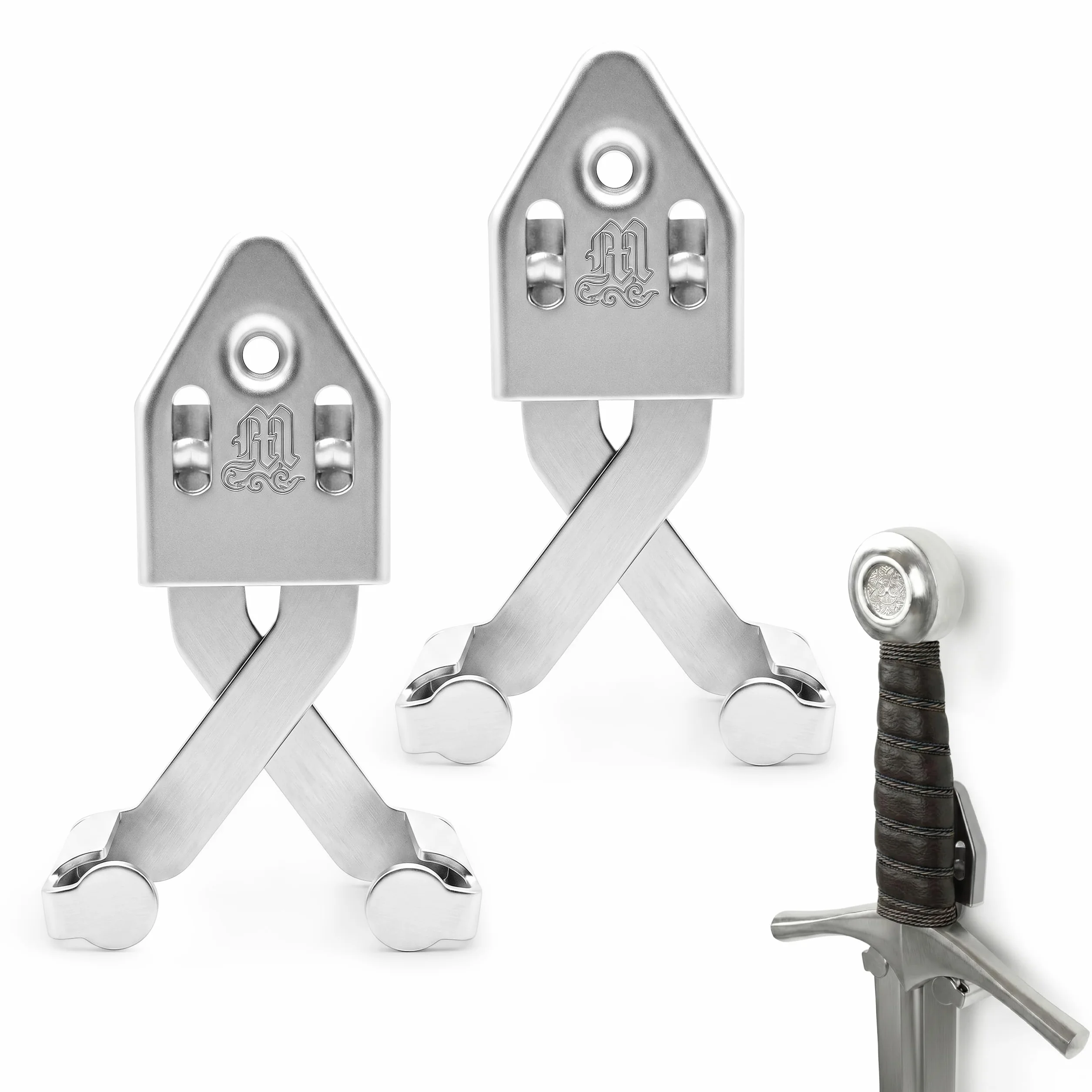 Soporte de pared universal para espada de metal
