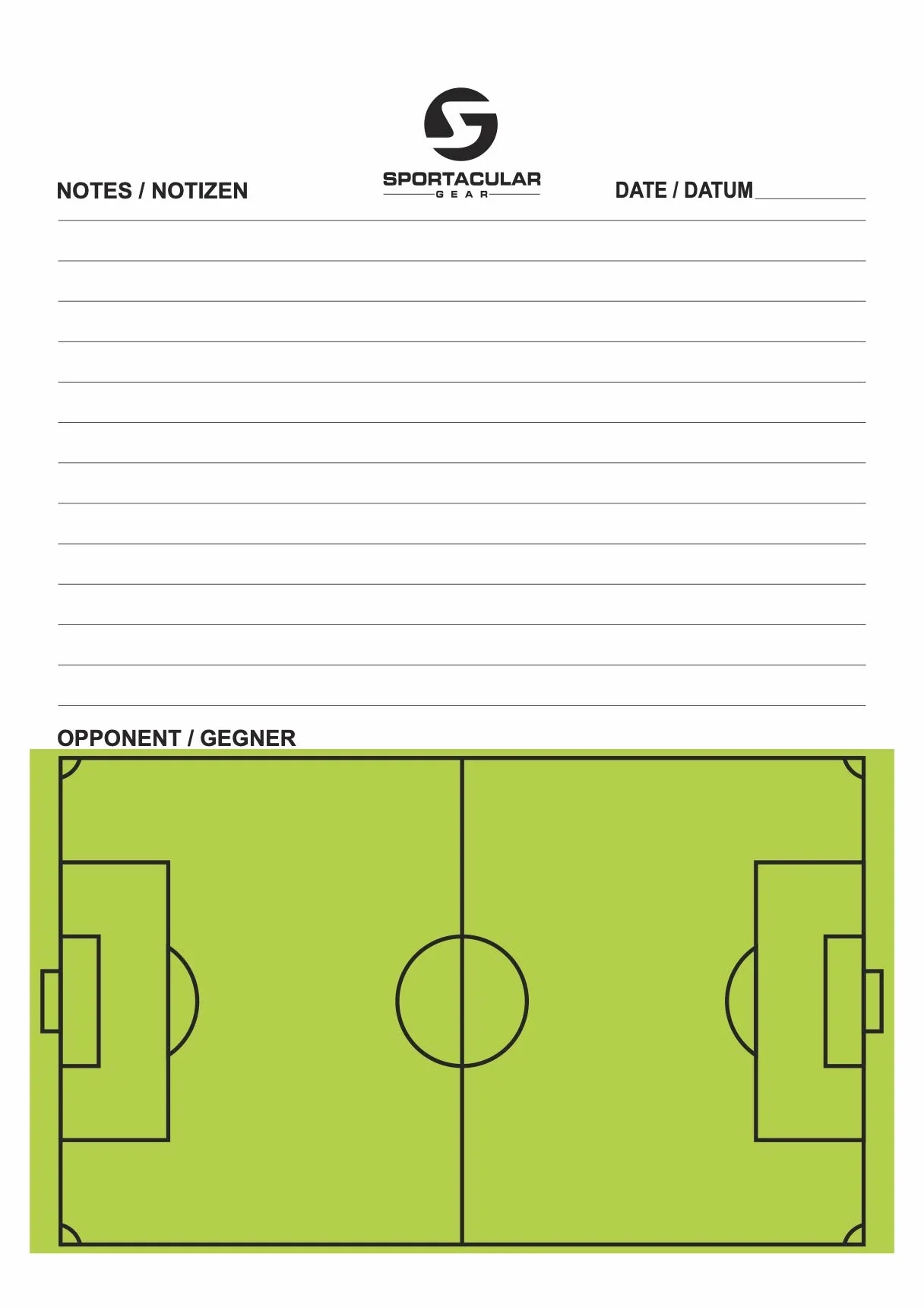 Carpeta Táctica Plegable para Entrenamiento de Fútbol