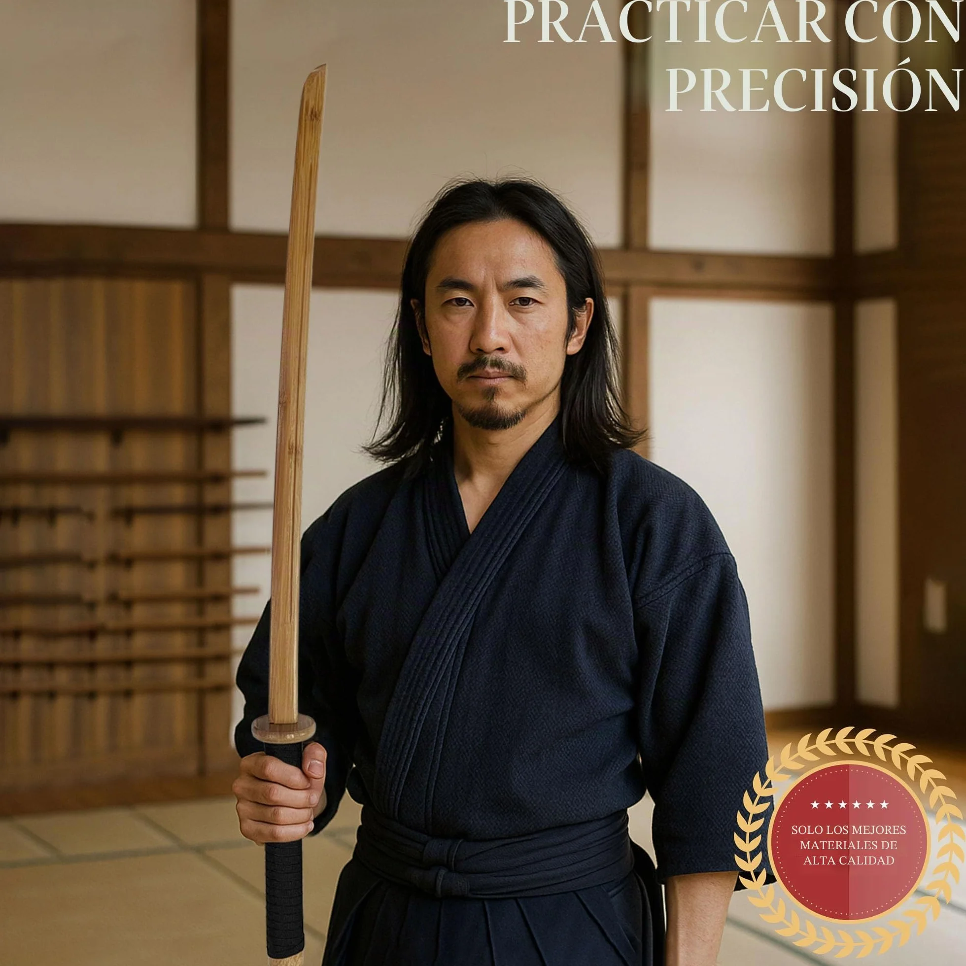 Bokken de madera Shinai Katana Wakizashi Tanto Kendo espada entrenamiento samurái