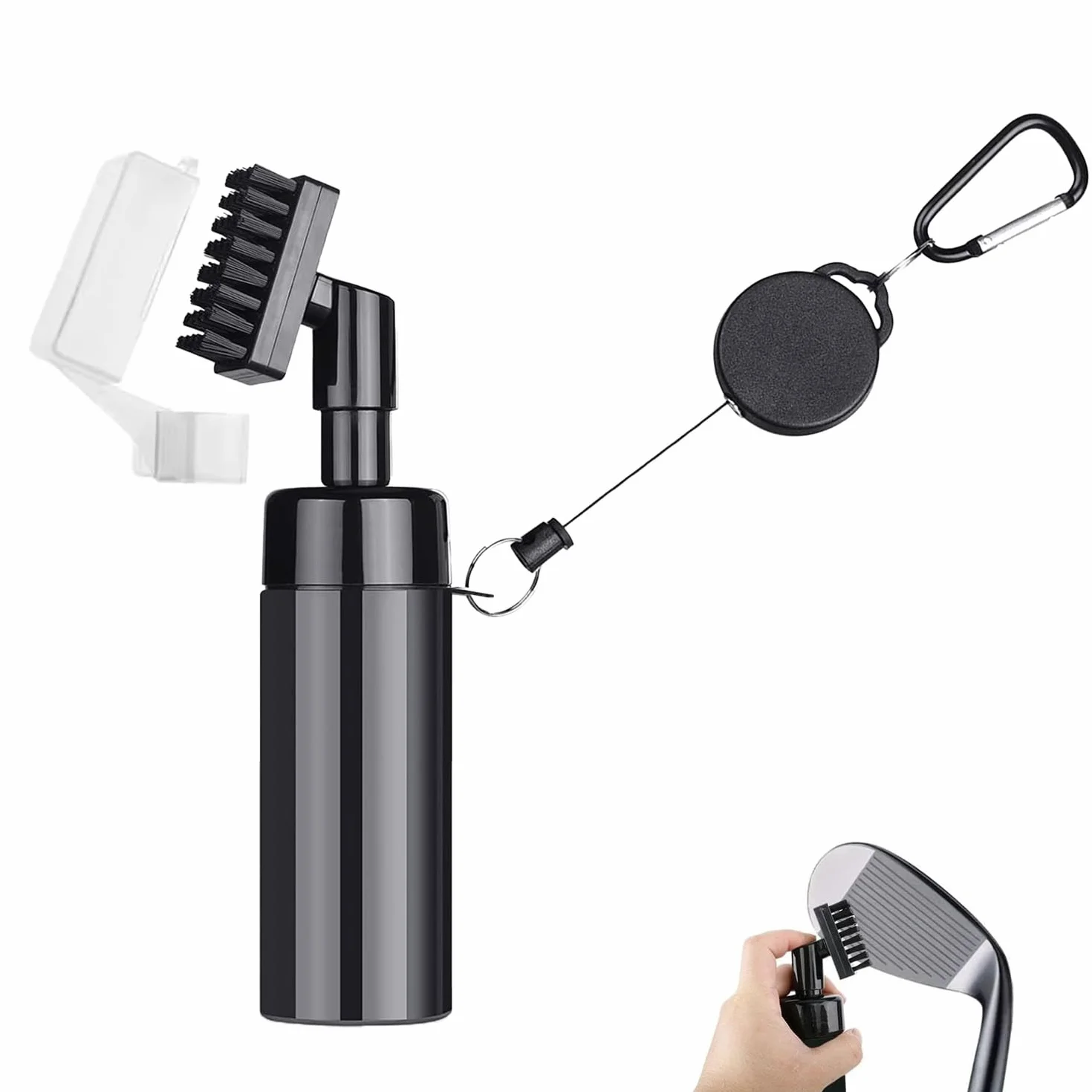 Cepillo para Palos de Golf con Chorro de Agua, Limpiador de Ranuras, Limpieza Húmeda, 150ml